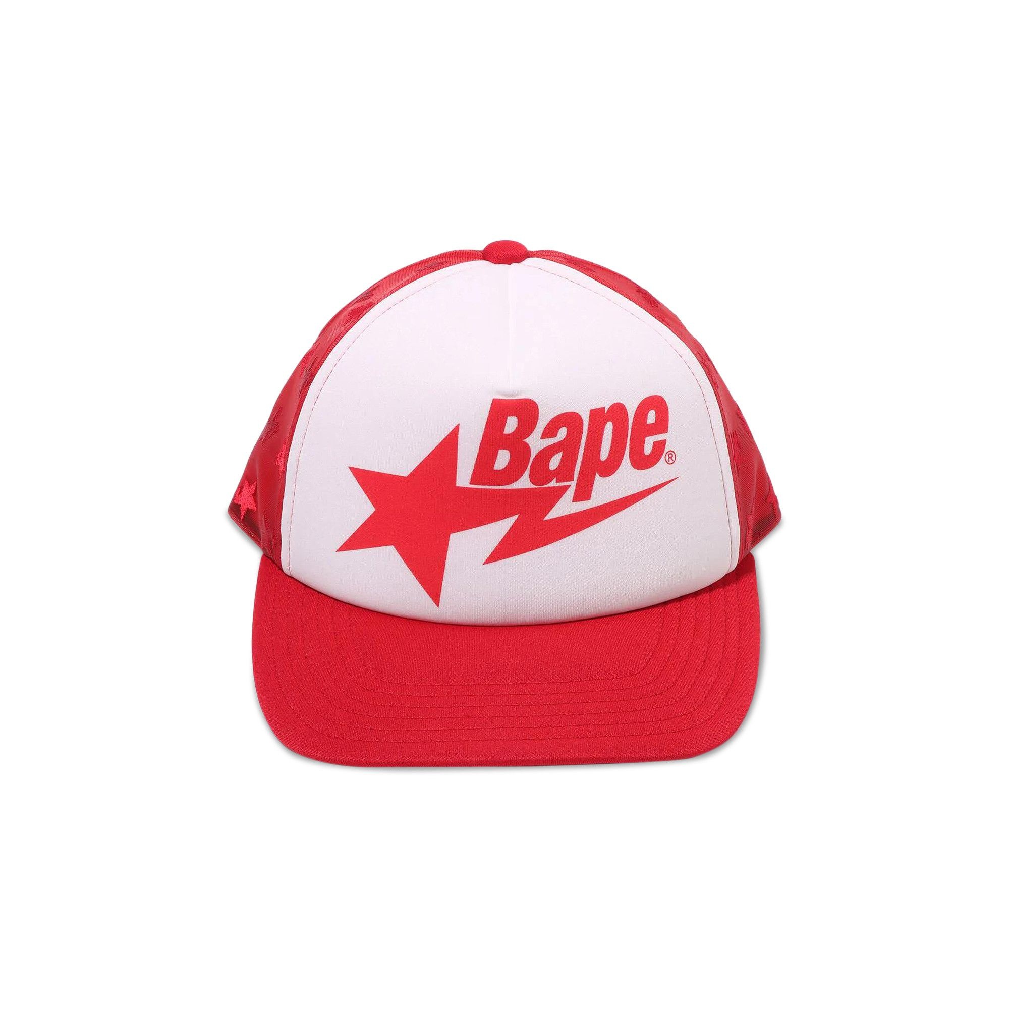 BAPE Sta Mesh Cap 'Red' - 1