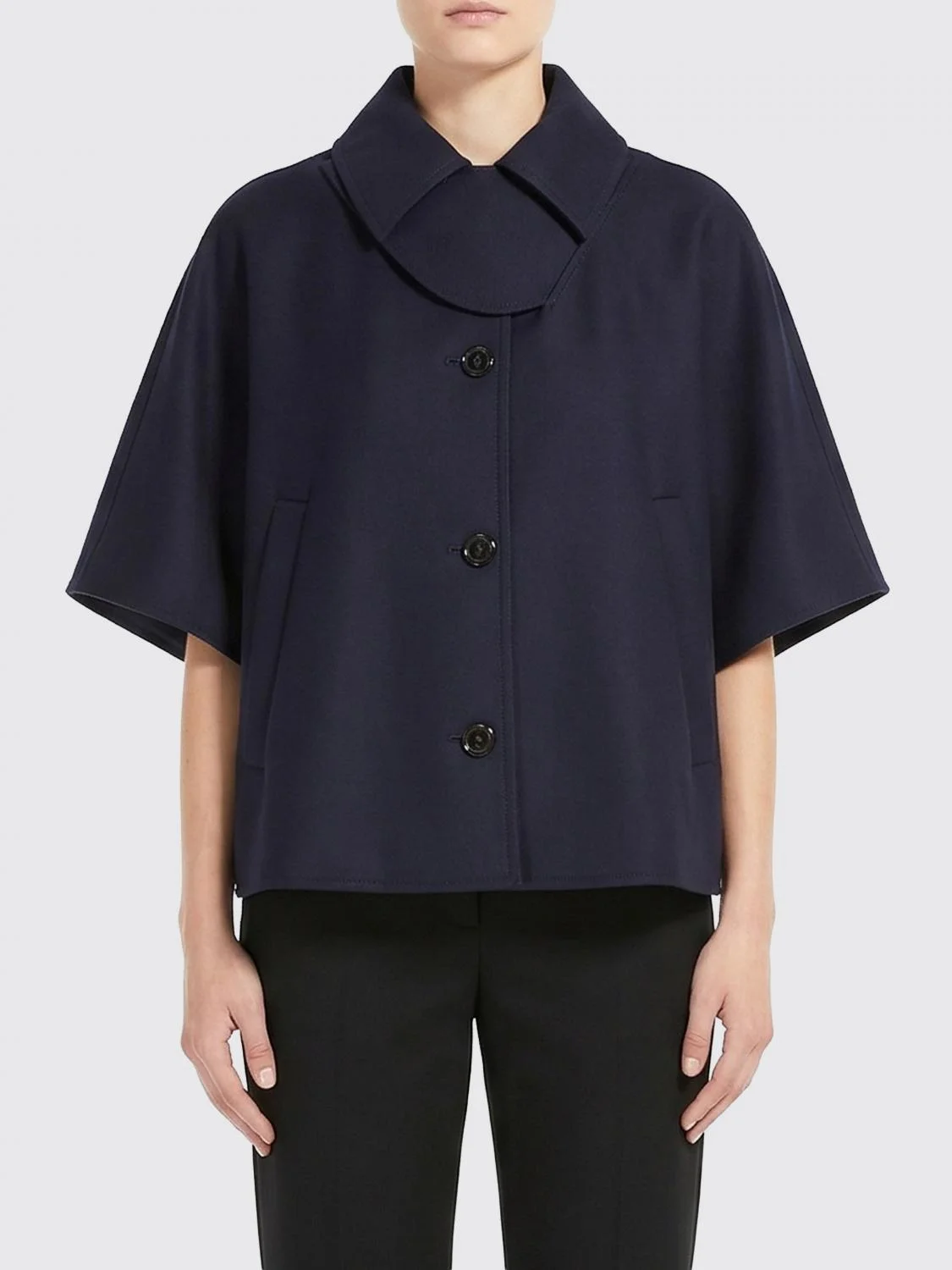 MAX MARA Paggio Cotton Cape - 1