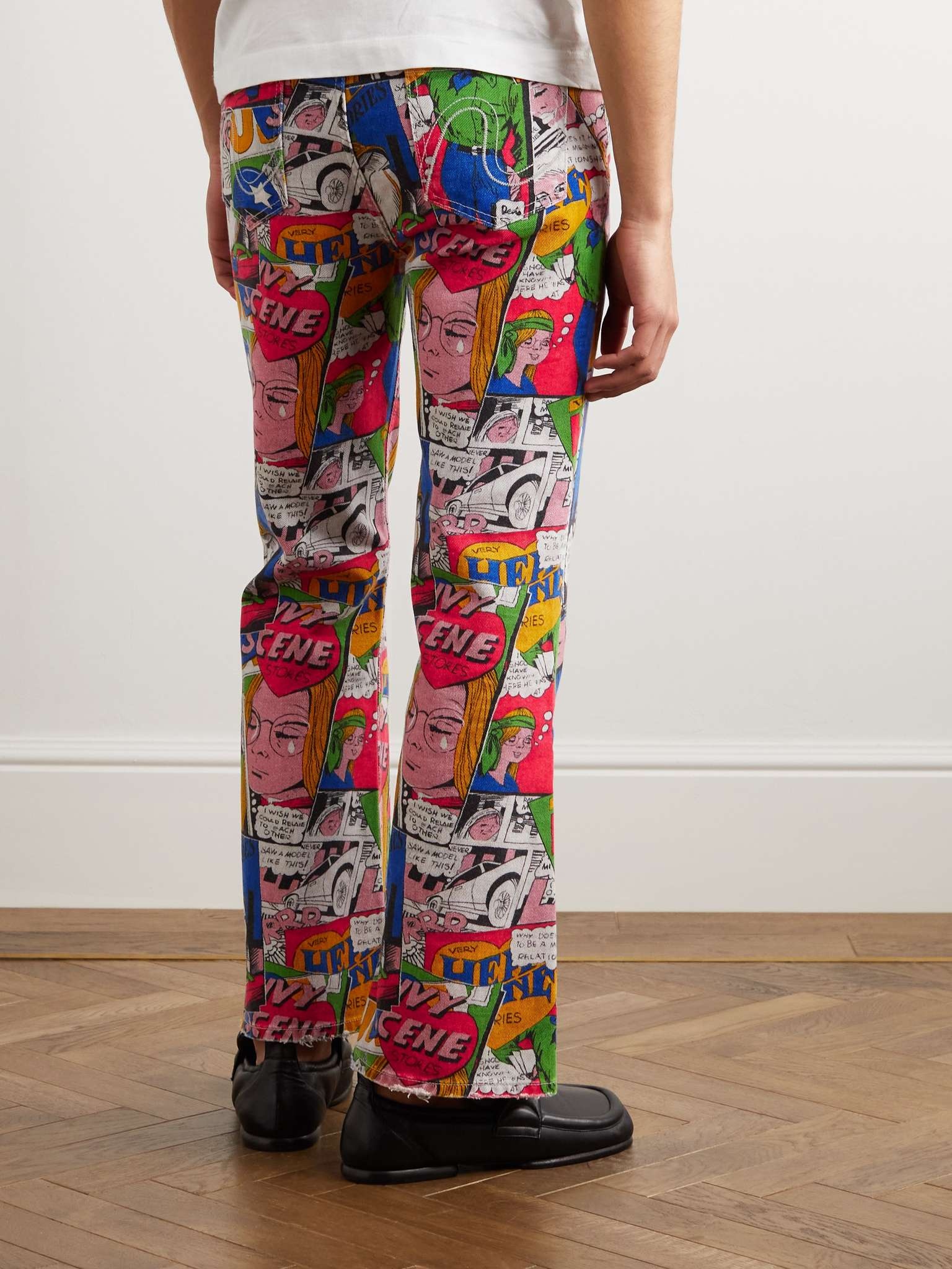 Straight-Leg Printed Jeans - 4