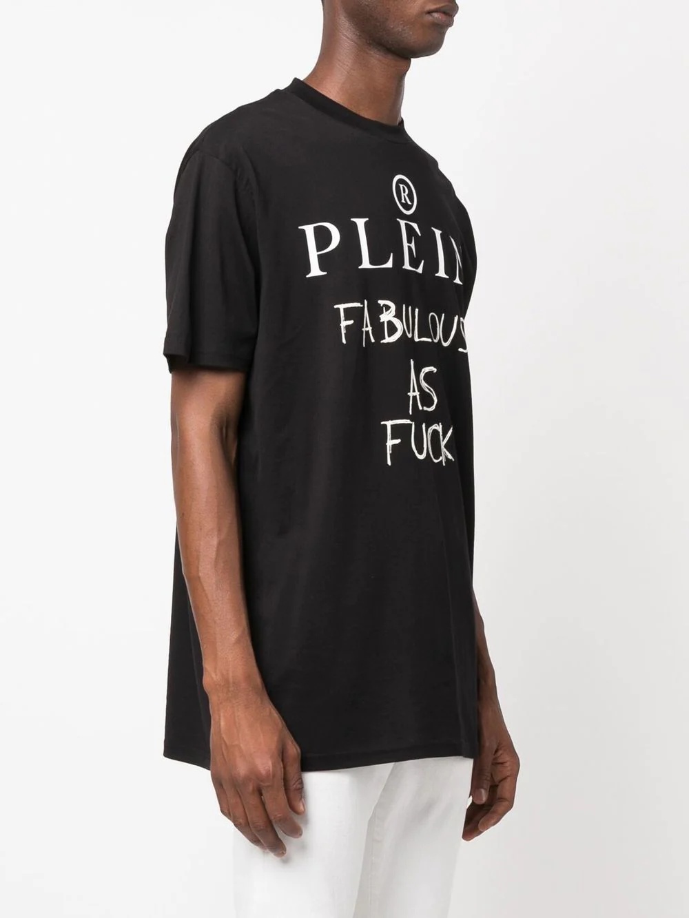 slogan print T-shirt - 3