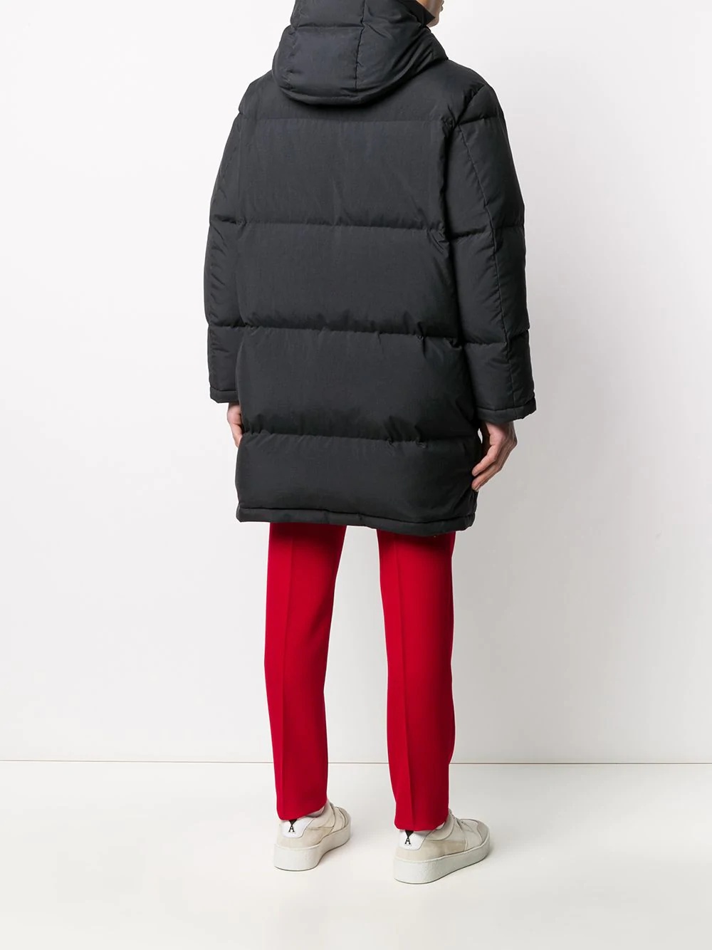 mid-length down jacket - 4