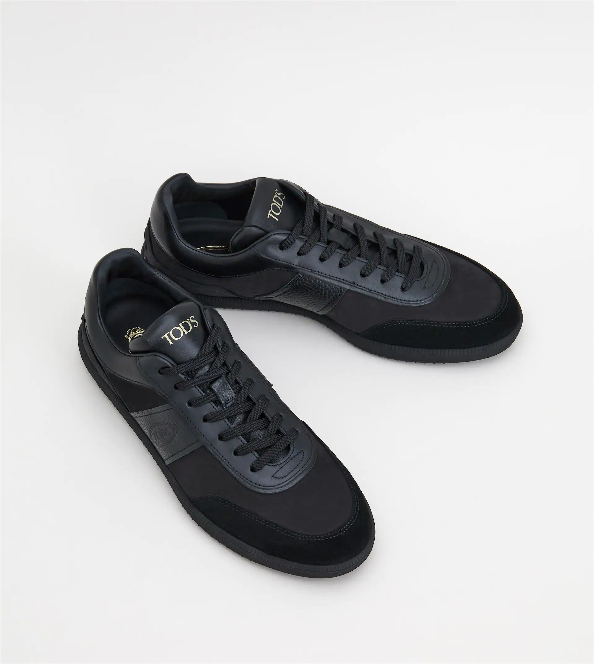 TOD'S TABS SNEAKERS IN SUEDE - BLACK - 3