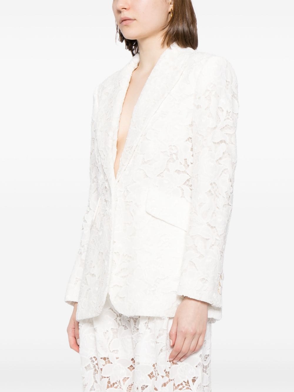 Natura lace-detail blazer - 3