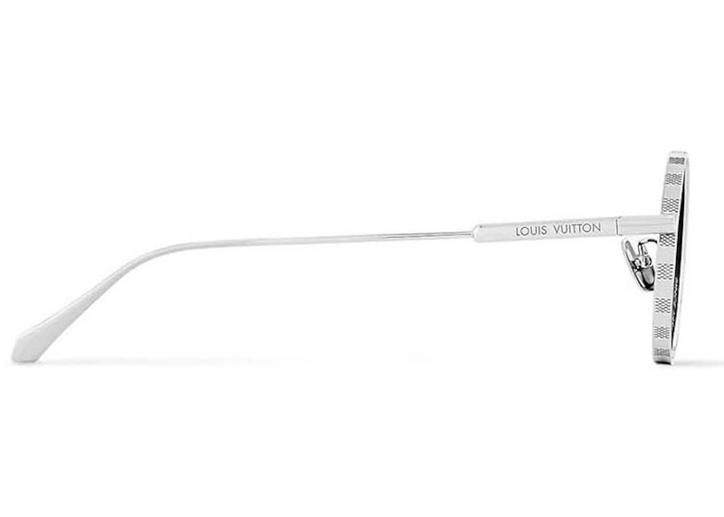 Louis Vuitton Louis Vuitton LV Supervision Metal Round Sunglasses Silver outlook