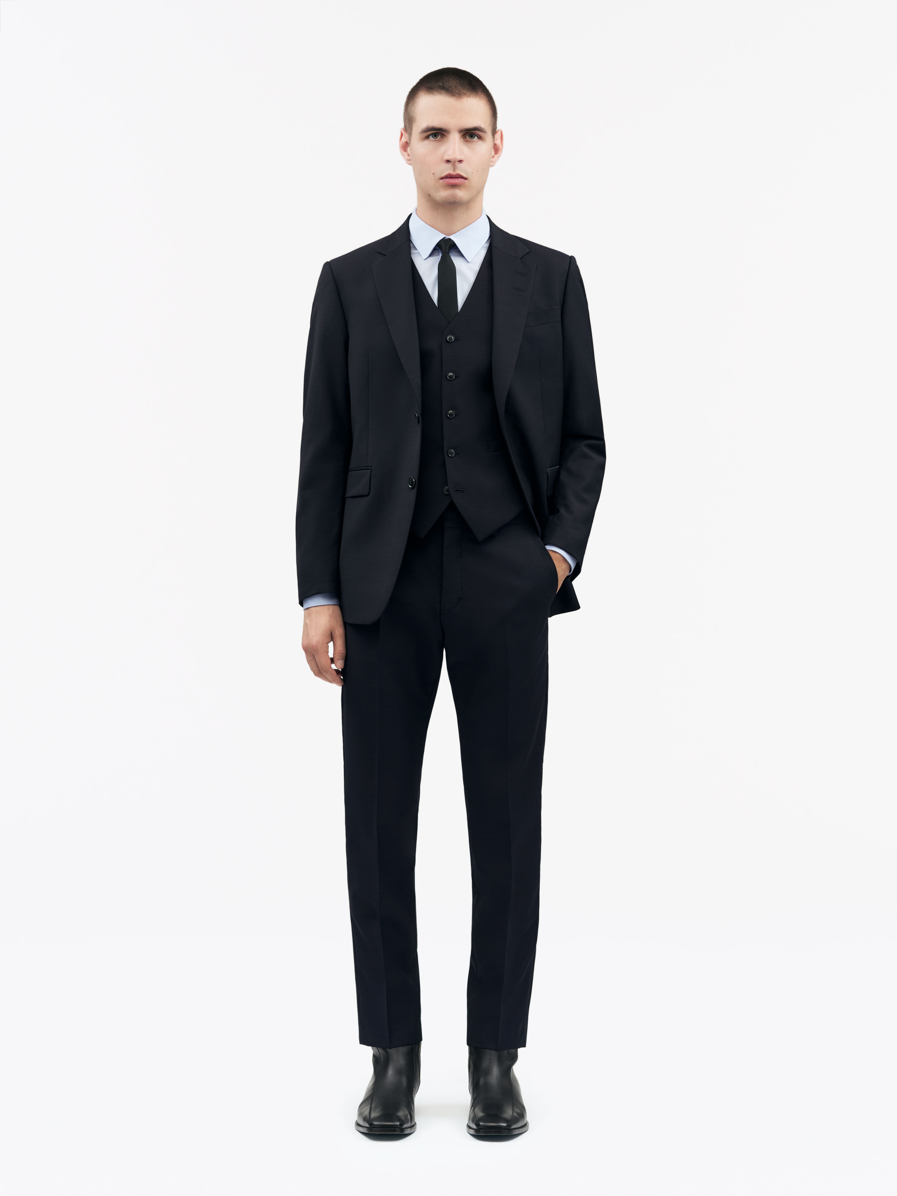 Wayde Polyester-Wool Bland Waistcoat - 2