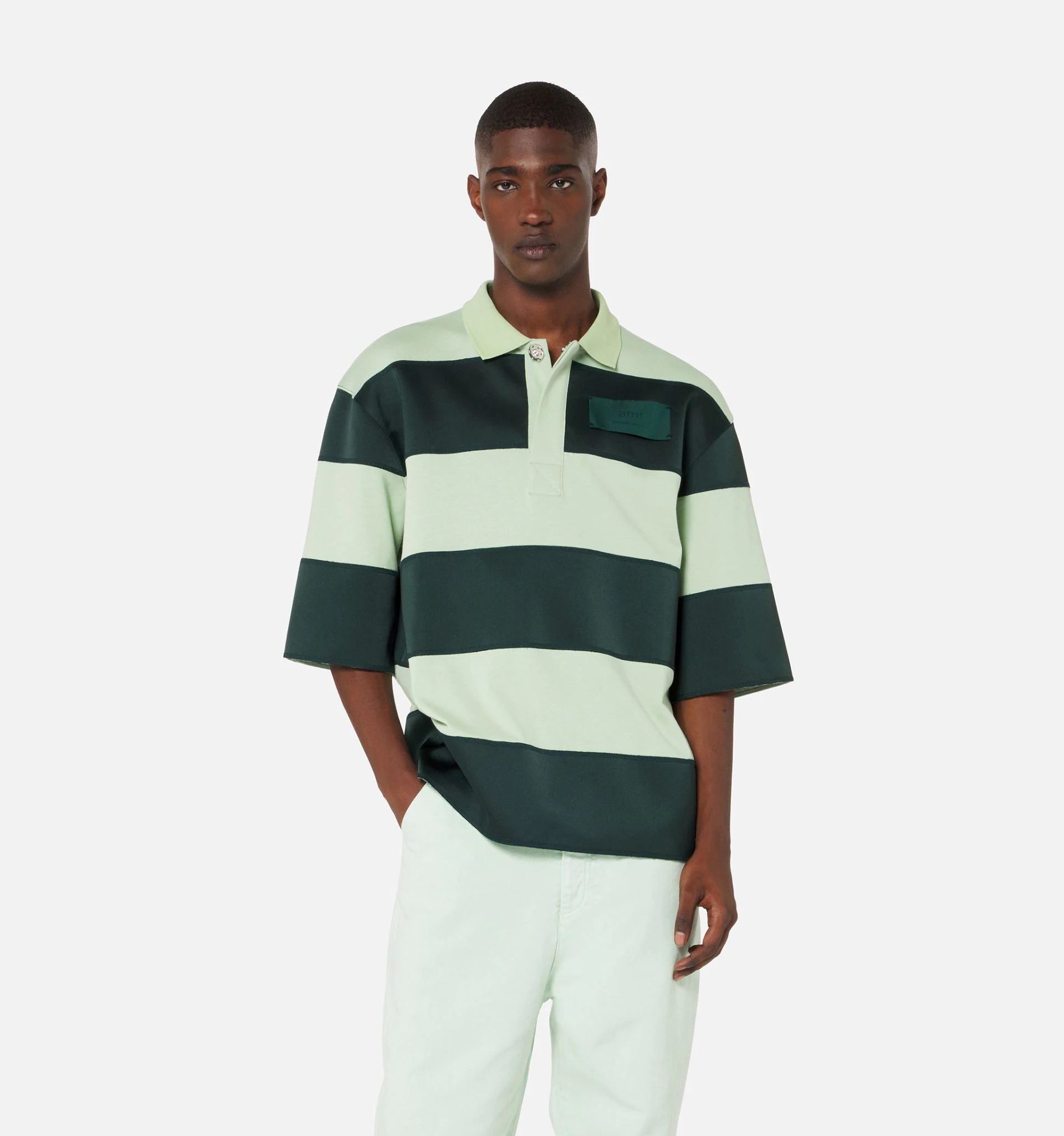 Rugby Striped Polo Shirt - 2