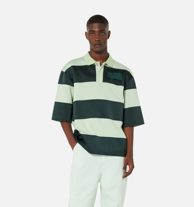 AMI Paris Rugby Striped Polo Shirt outlook