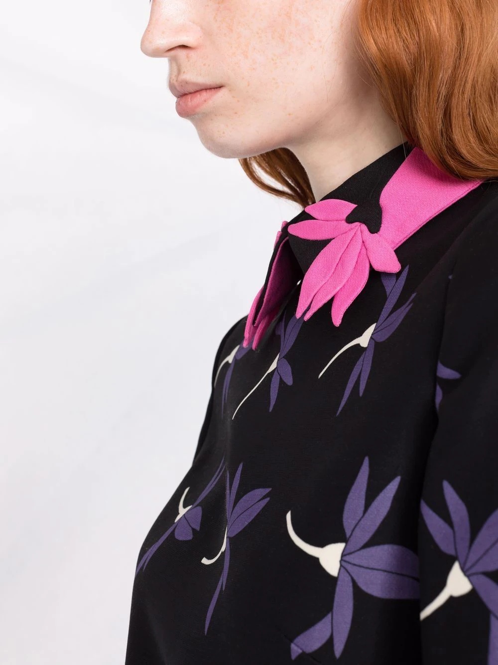 Fairy Flowers print belted shirt - 5