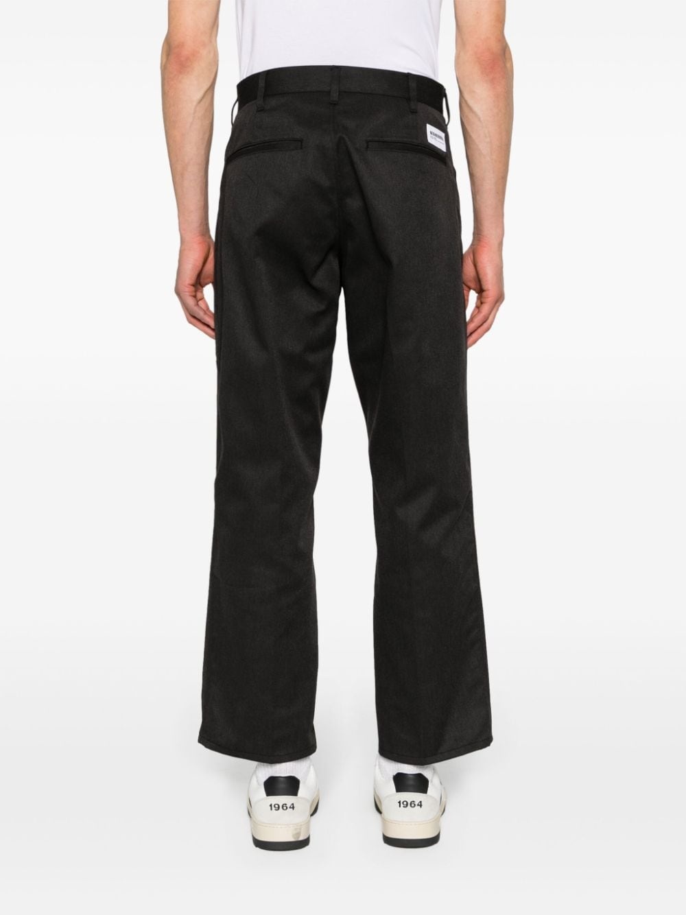 mid-rise straight-leg trousers - 4