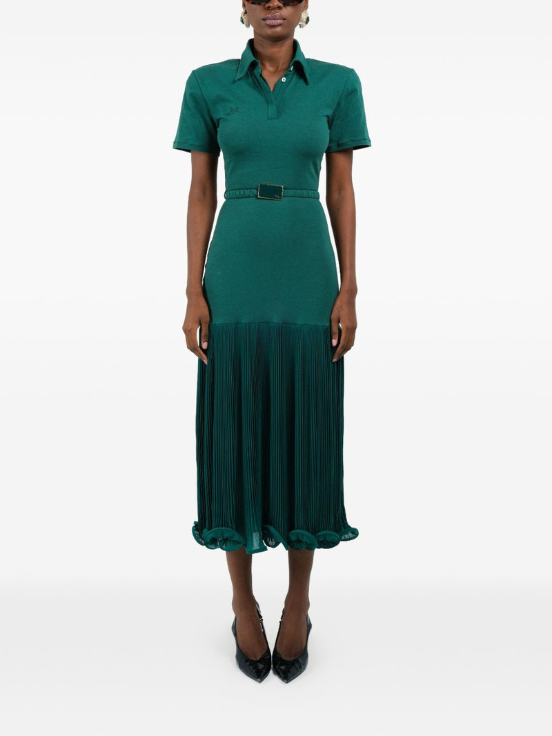 ROWEN ROSE pleated polo dress outlook