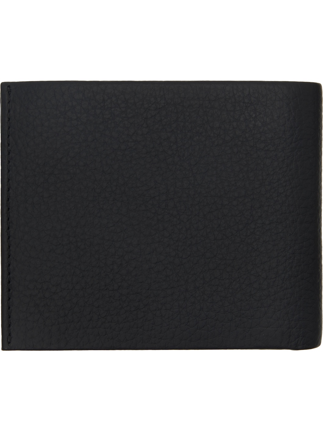 Black Folding Logo Lettering Wallet - 2