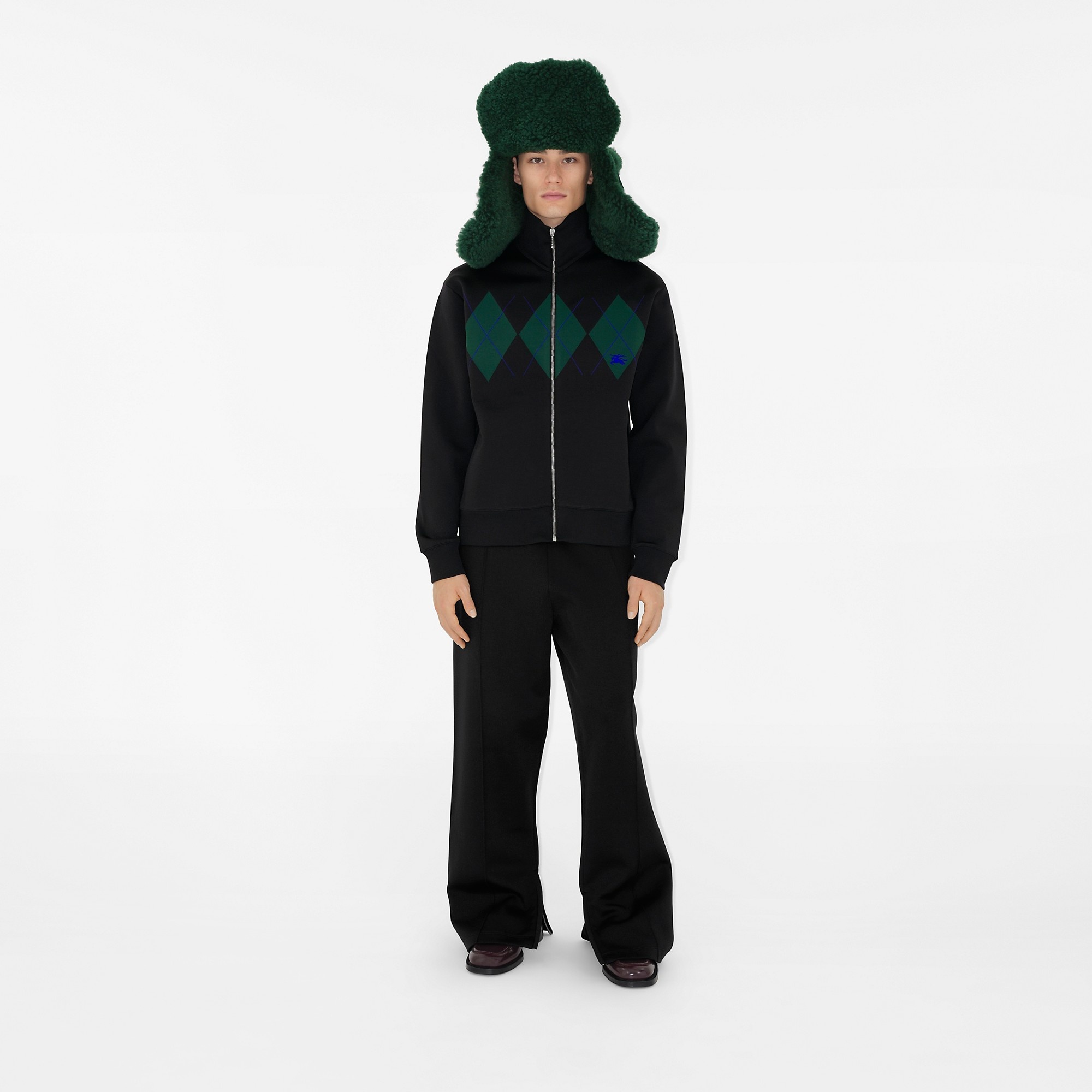 Nylon and Shearling Trapper Hat - 3