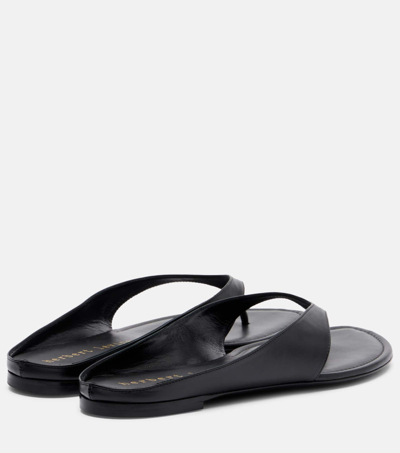 herbert levine Sun-kissed leather thong sandals outlook