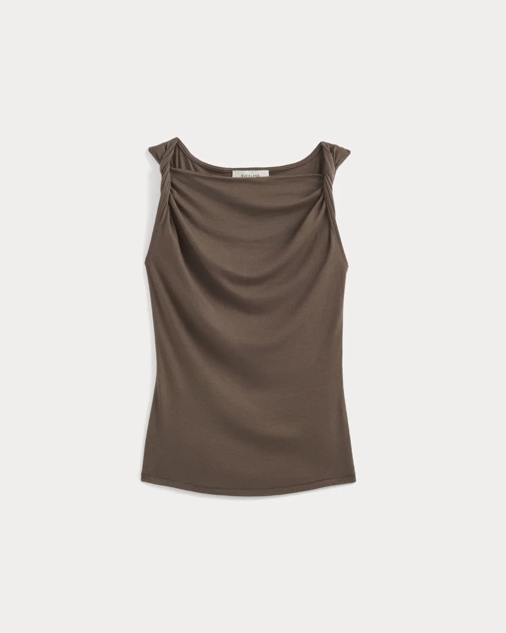 COWL NECK TWIST TANK IN BUTTERLUXE - 1