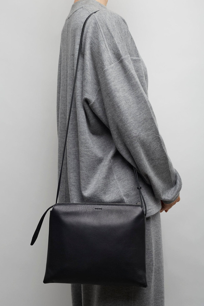 The Row Nu Twin black crossbody bag outlook