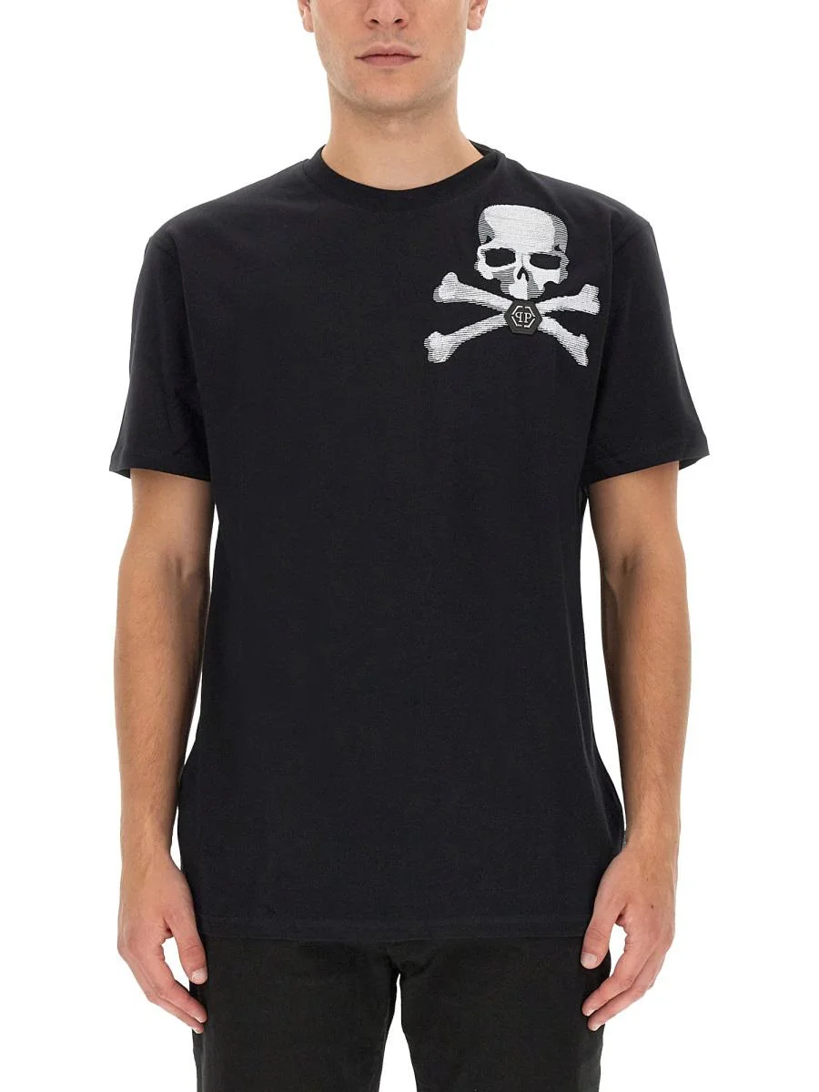 PHILIPP PLEIN T-SHIRT WITH LOGO - 1