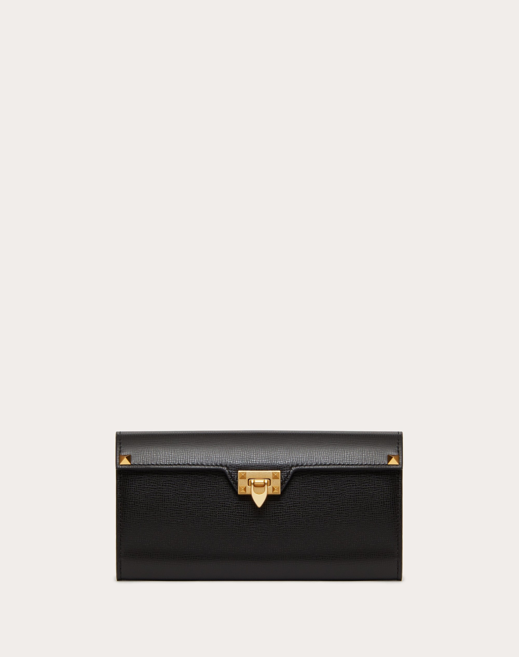 ROCKSTUD WALLET IN GRAINY CALFSKIN - 1