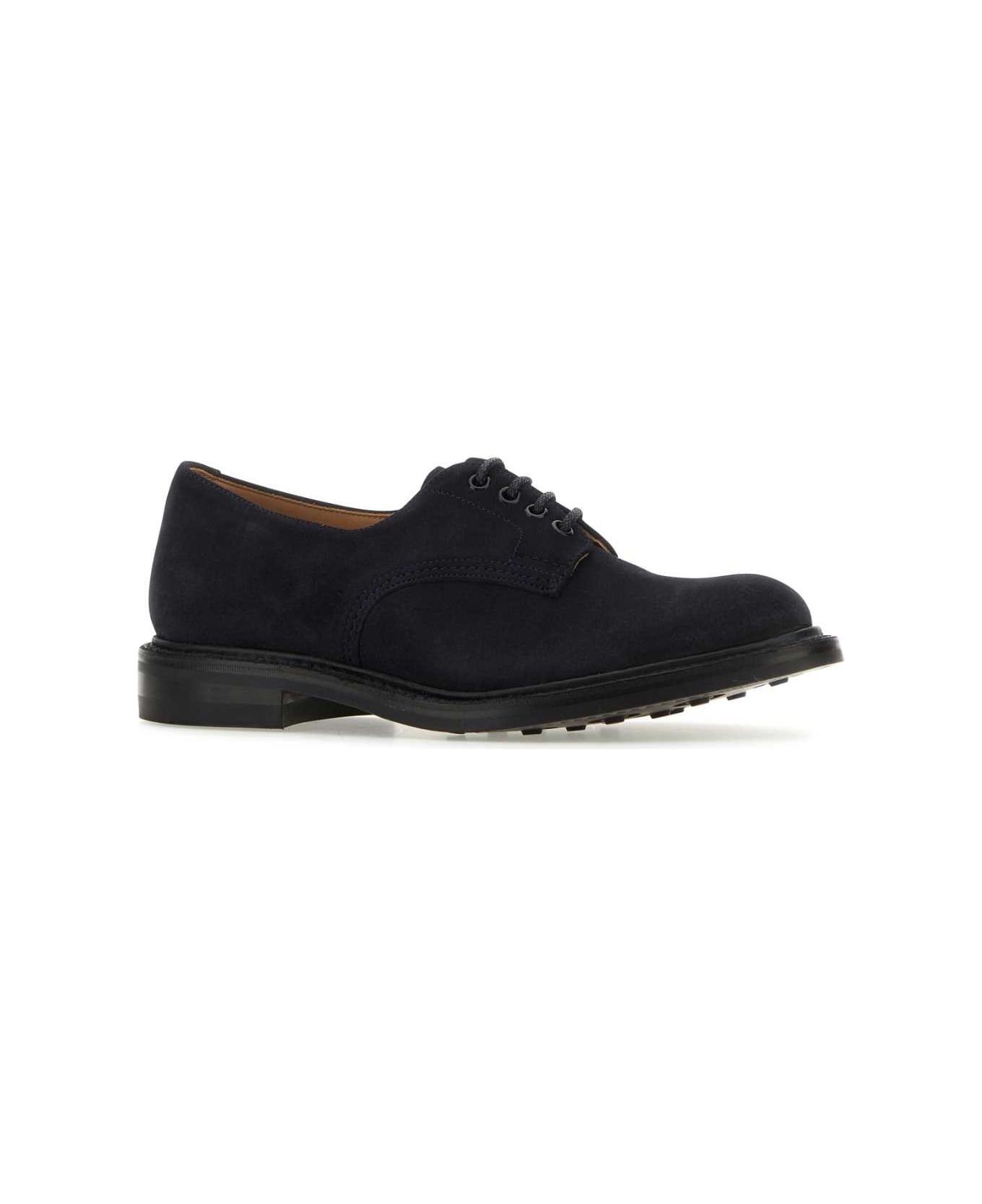 Midnight Blue Suede Daniel Lace-up Shoes - 2