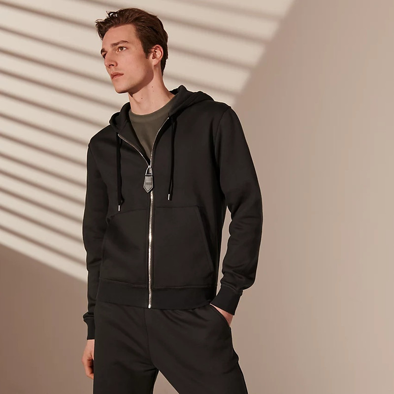 Hermès Hooded jogging sweater outlook