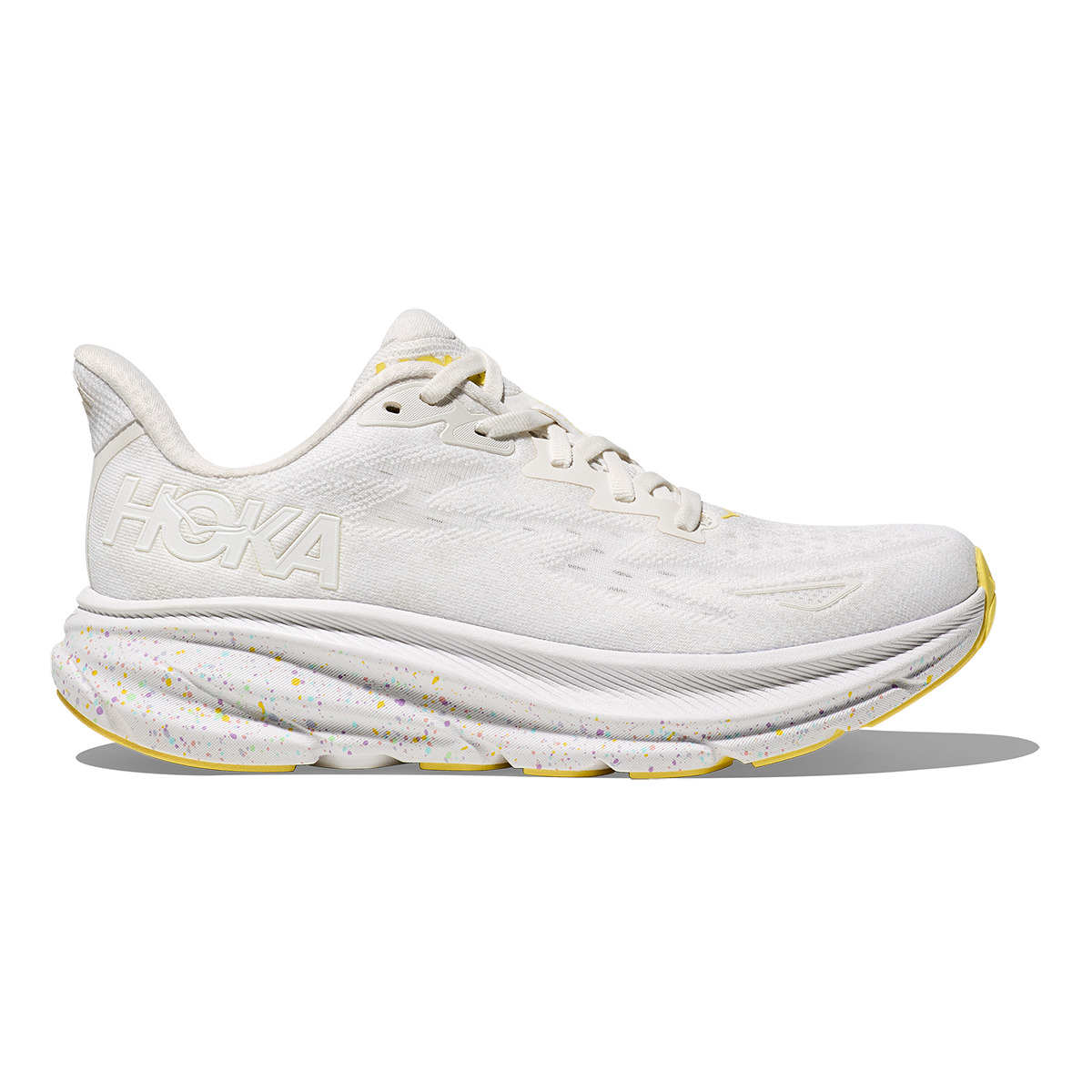 Hoka Clifton 9 - White - Lemonade - 1