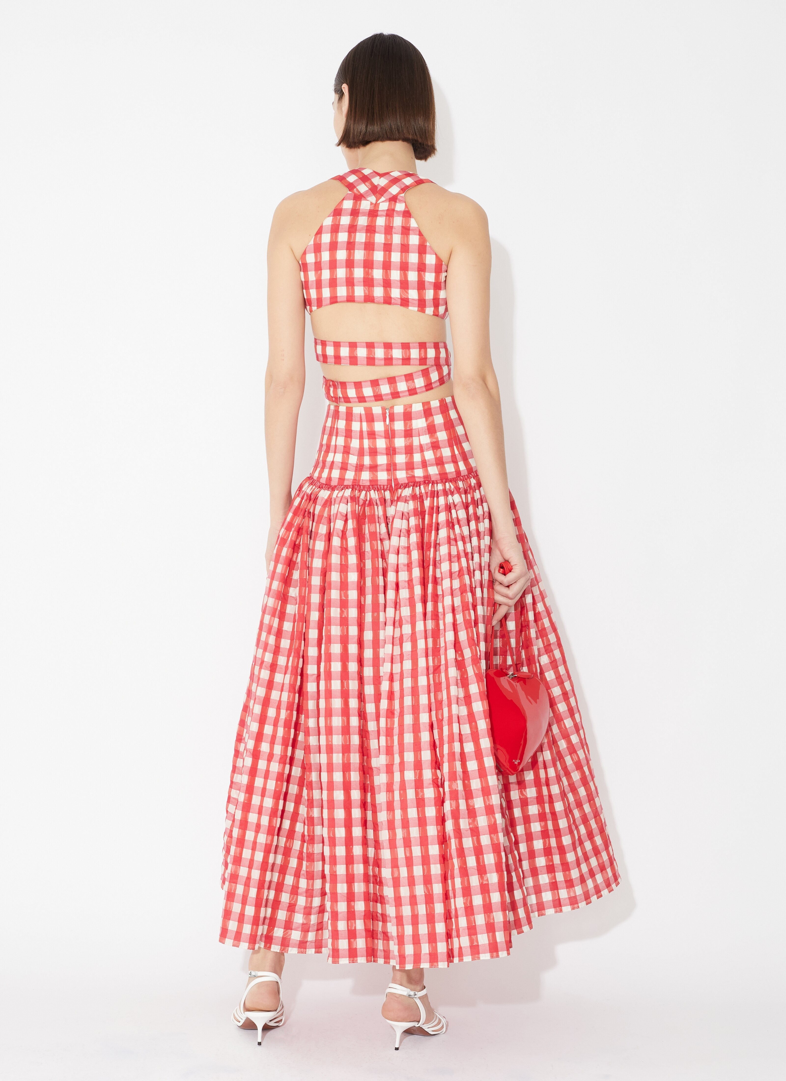 VICHY MIDI SKIRT - 3