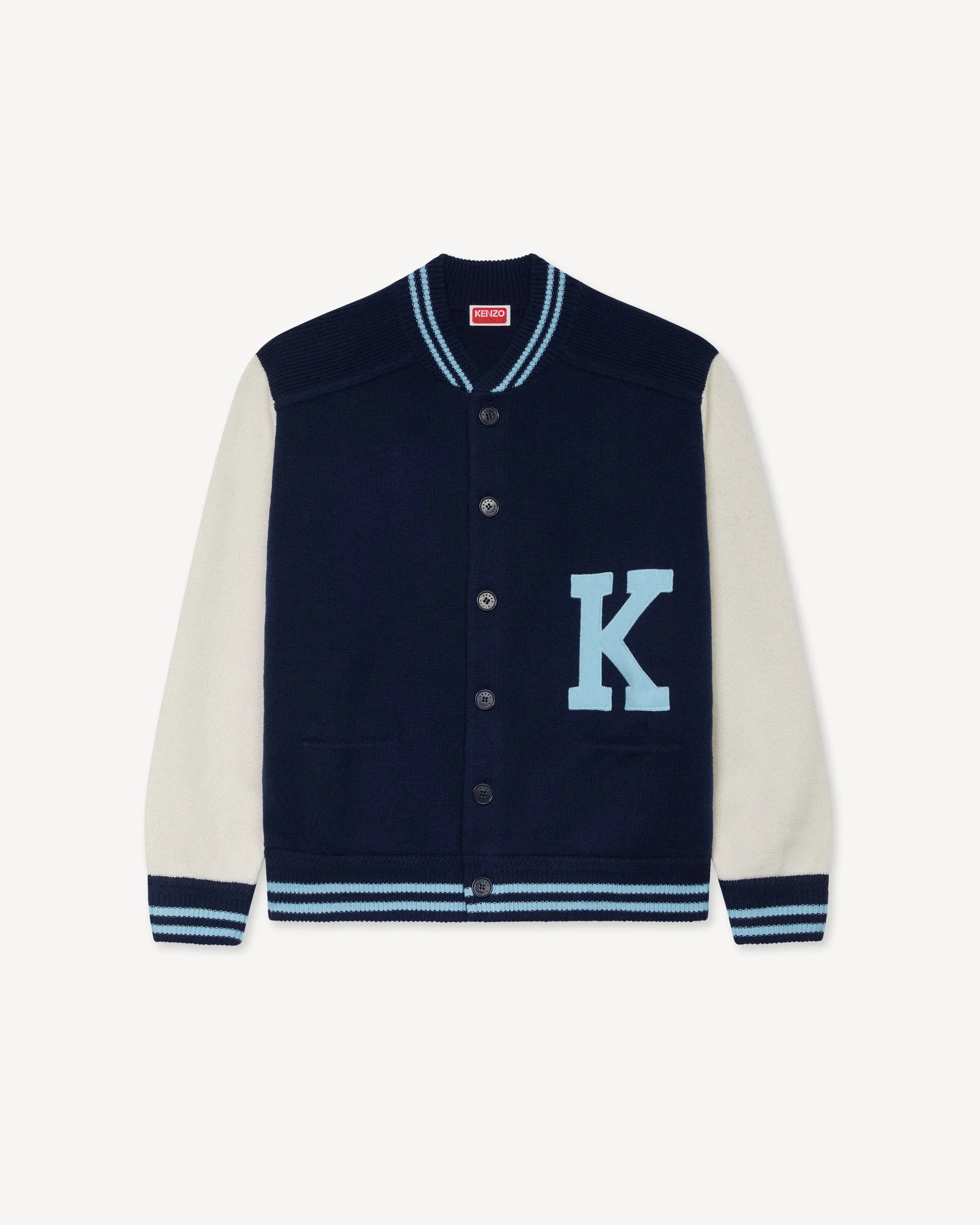'KENZO Varsity' cardigan in wool - 1