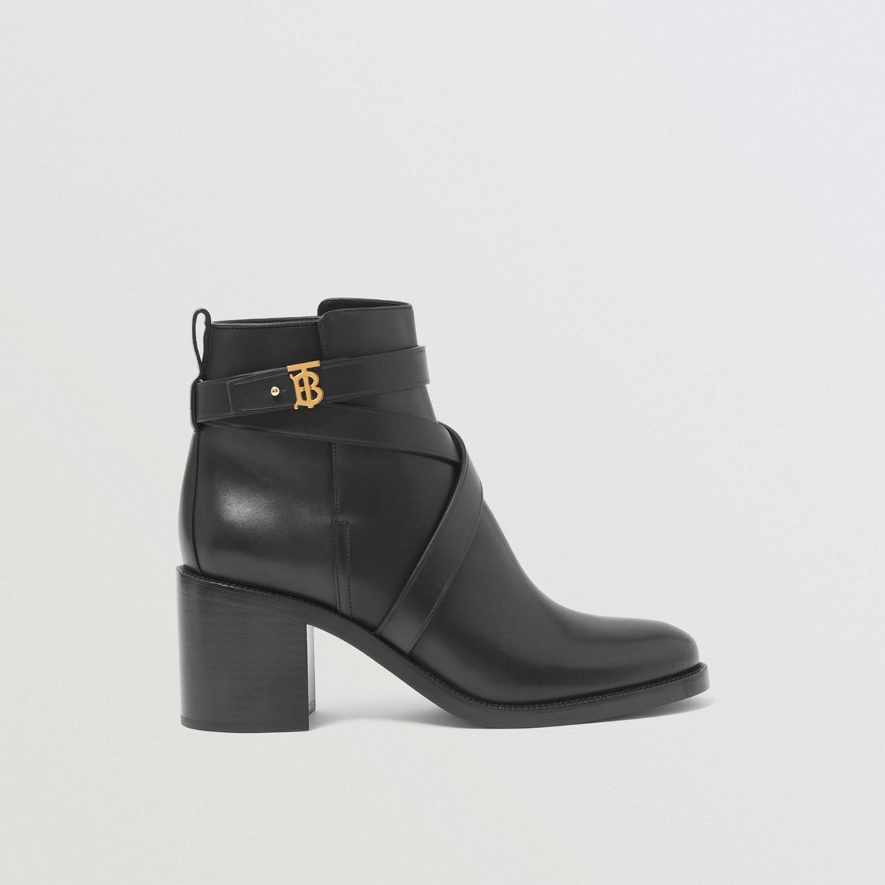 Monogram Motif Leather Ankle Boots - 1