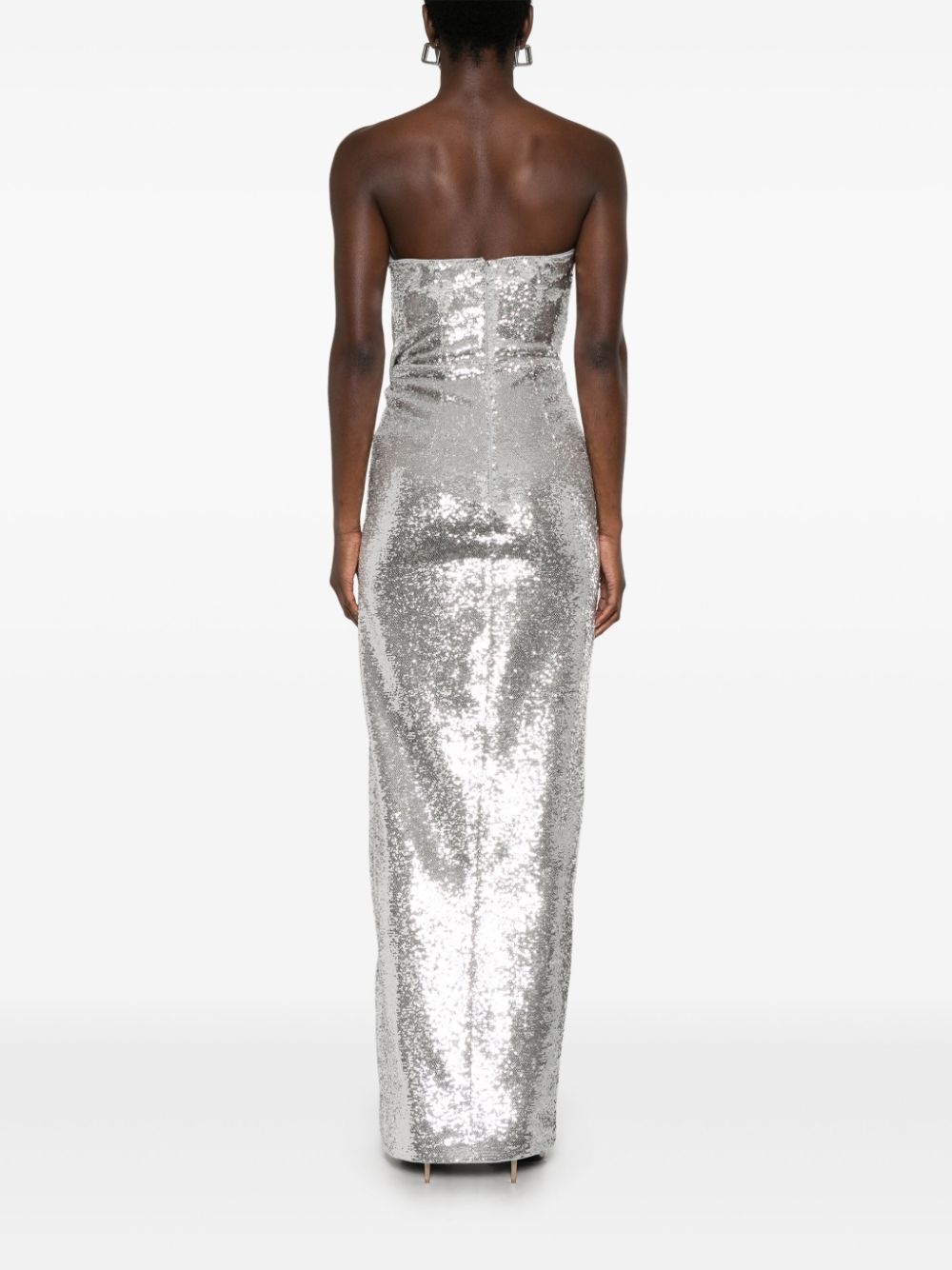 sequin buckle gown - 4