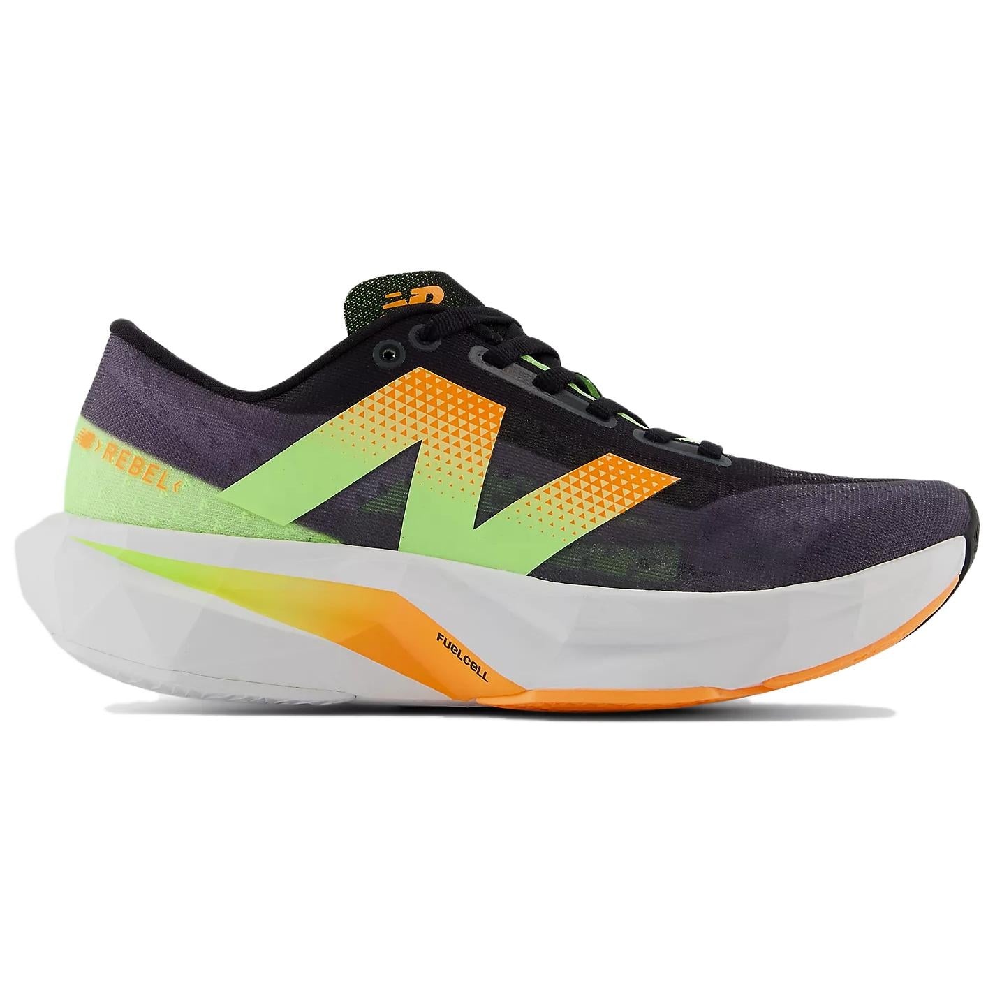(WMNS) New Balance FuelCell Rebel v4 'Black Graphite White Peach' WFCXCG4 - 2