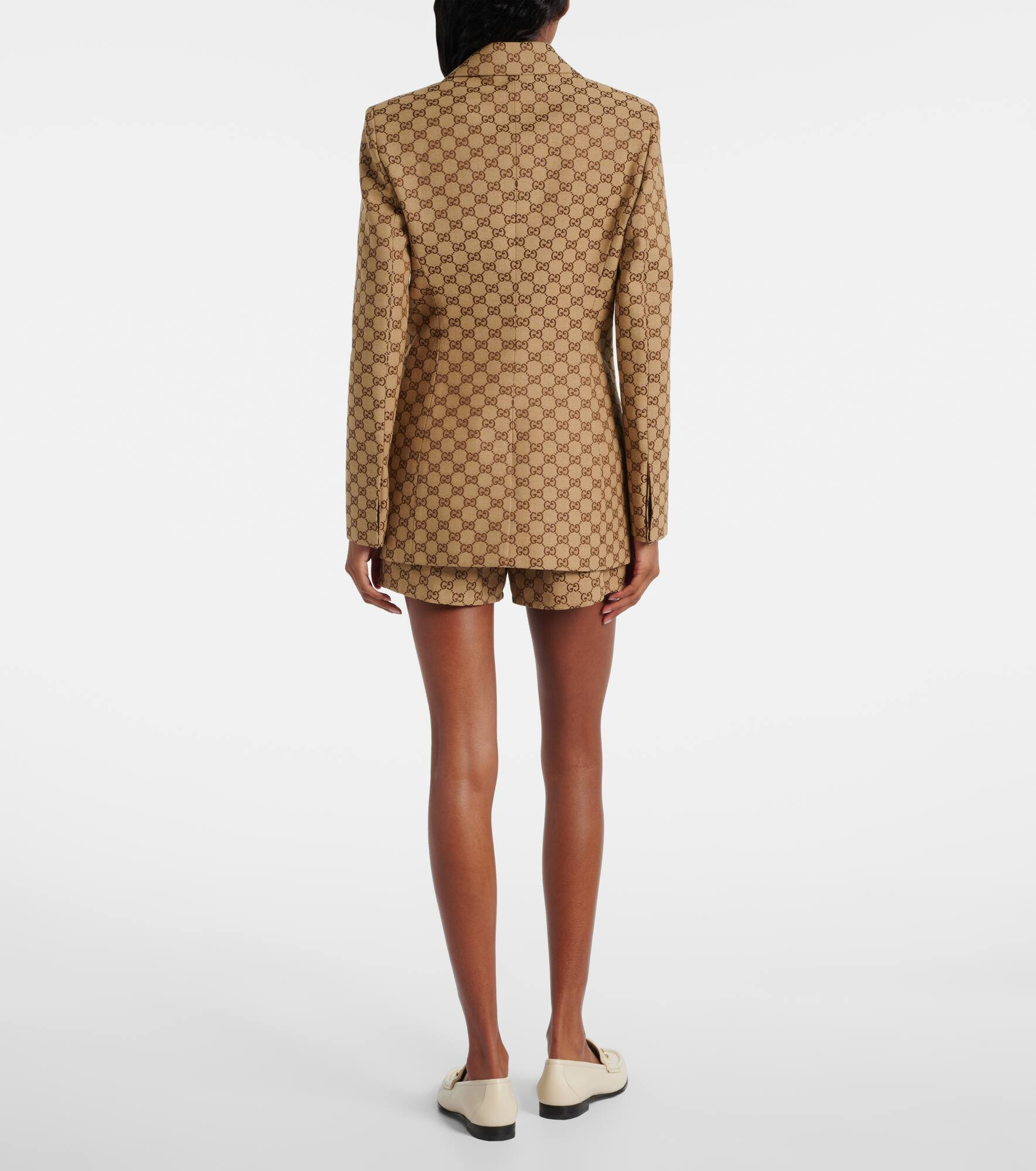 Cotton-blend GG jacquard blazer - 3