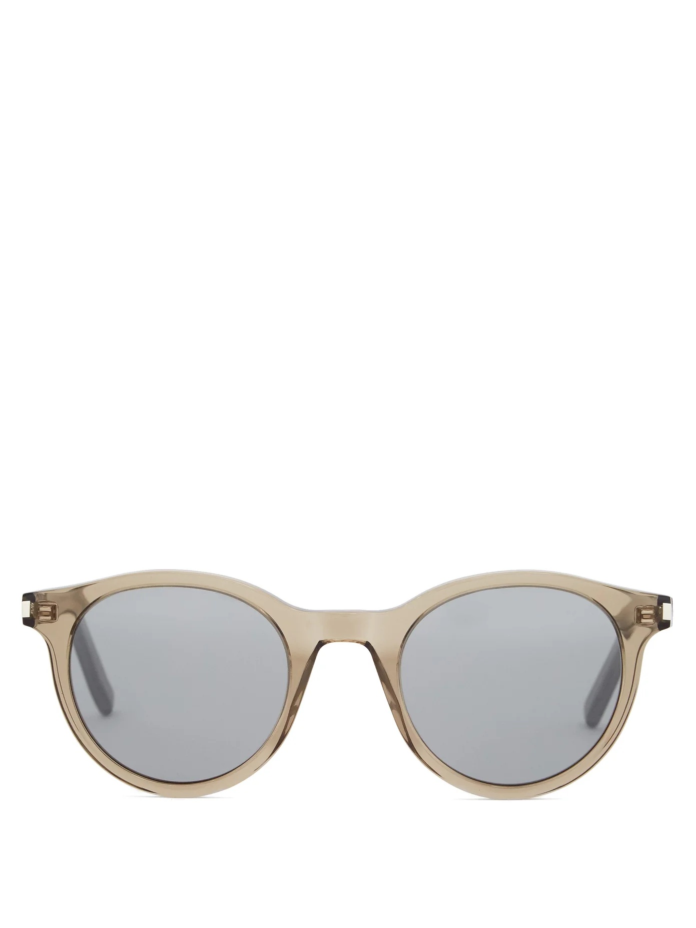 Round acetate sunglasses - 1