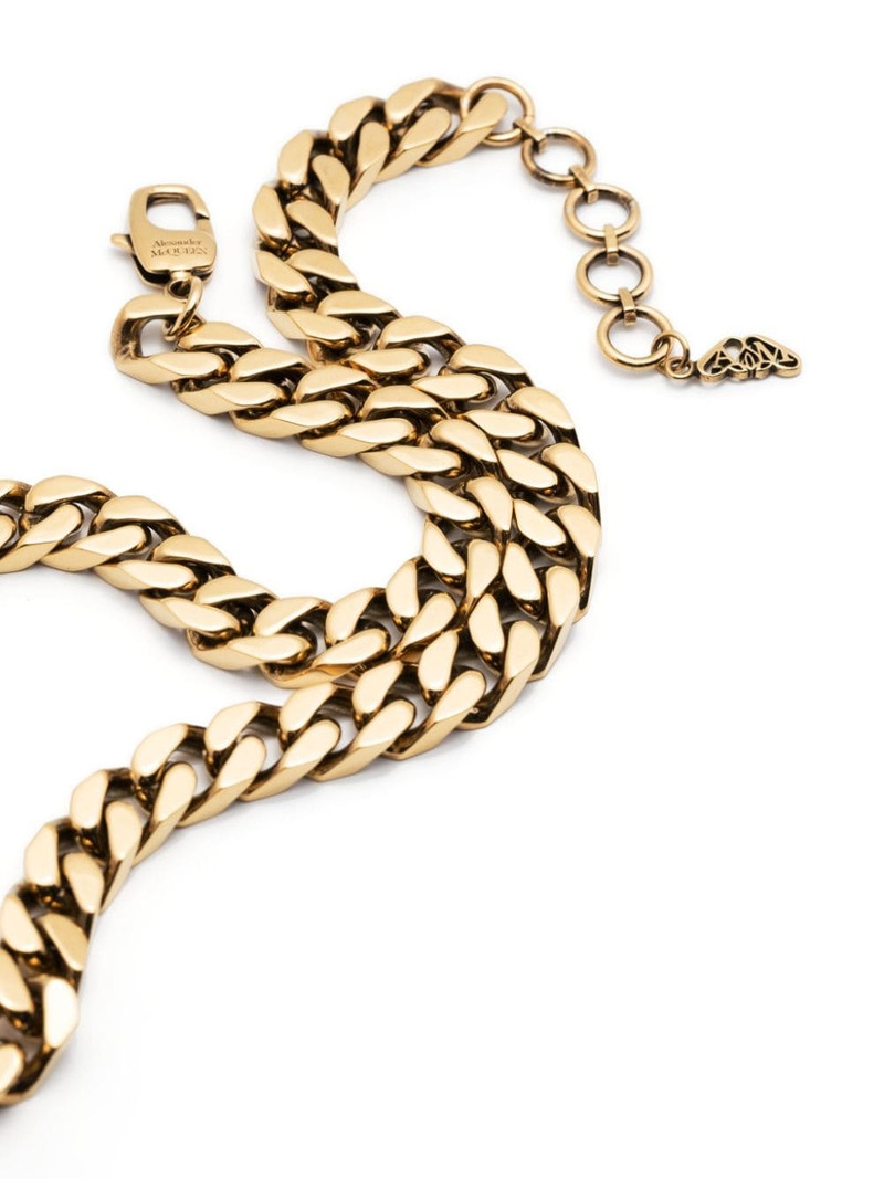 cut-out logo chain necklace 3