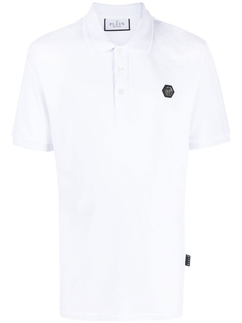 logo-print cotton polo shirt 1