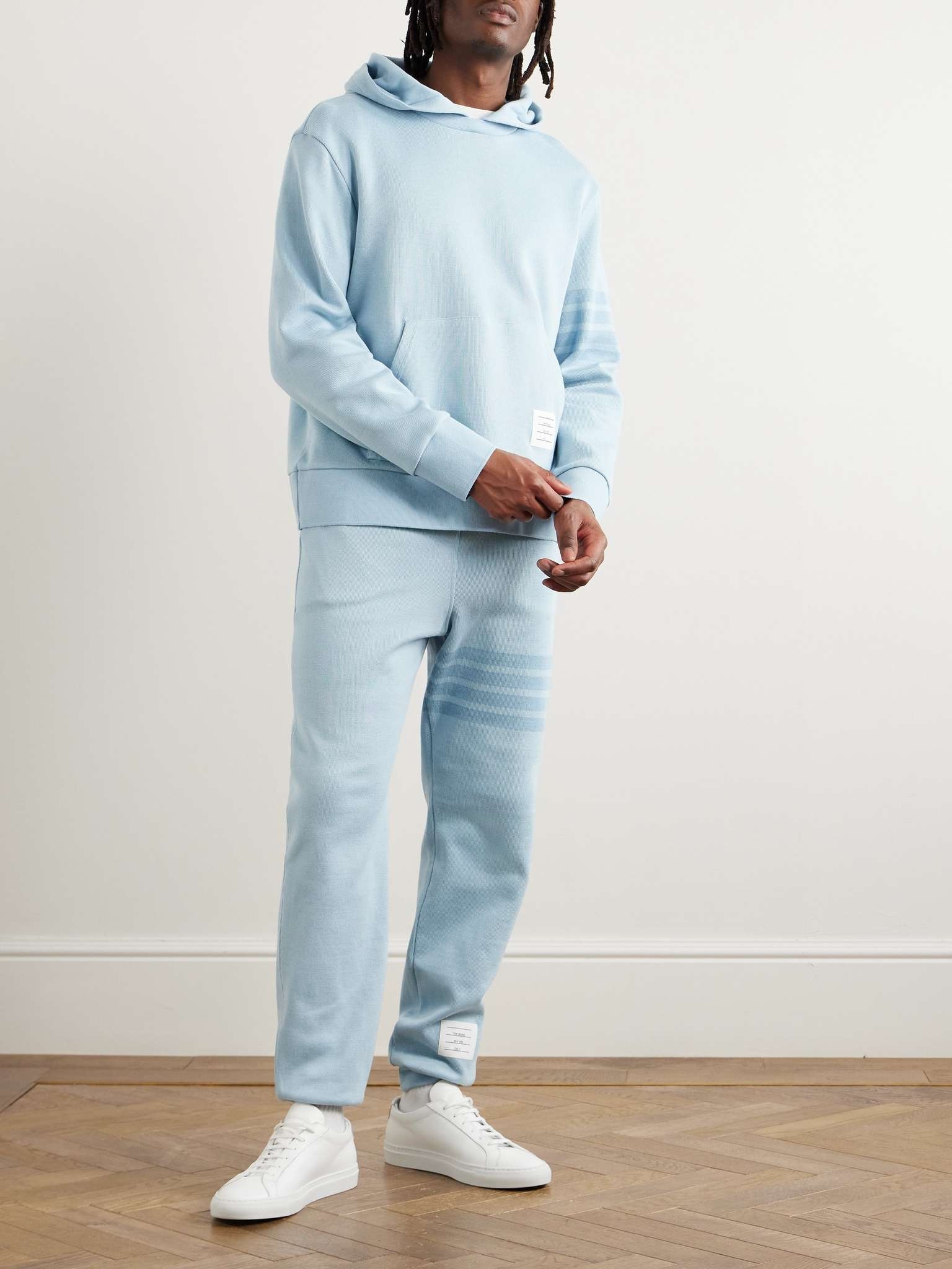 Tapered Striped Cotton-Jersey Sweatpants - 2