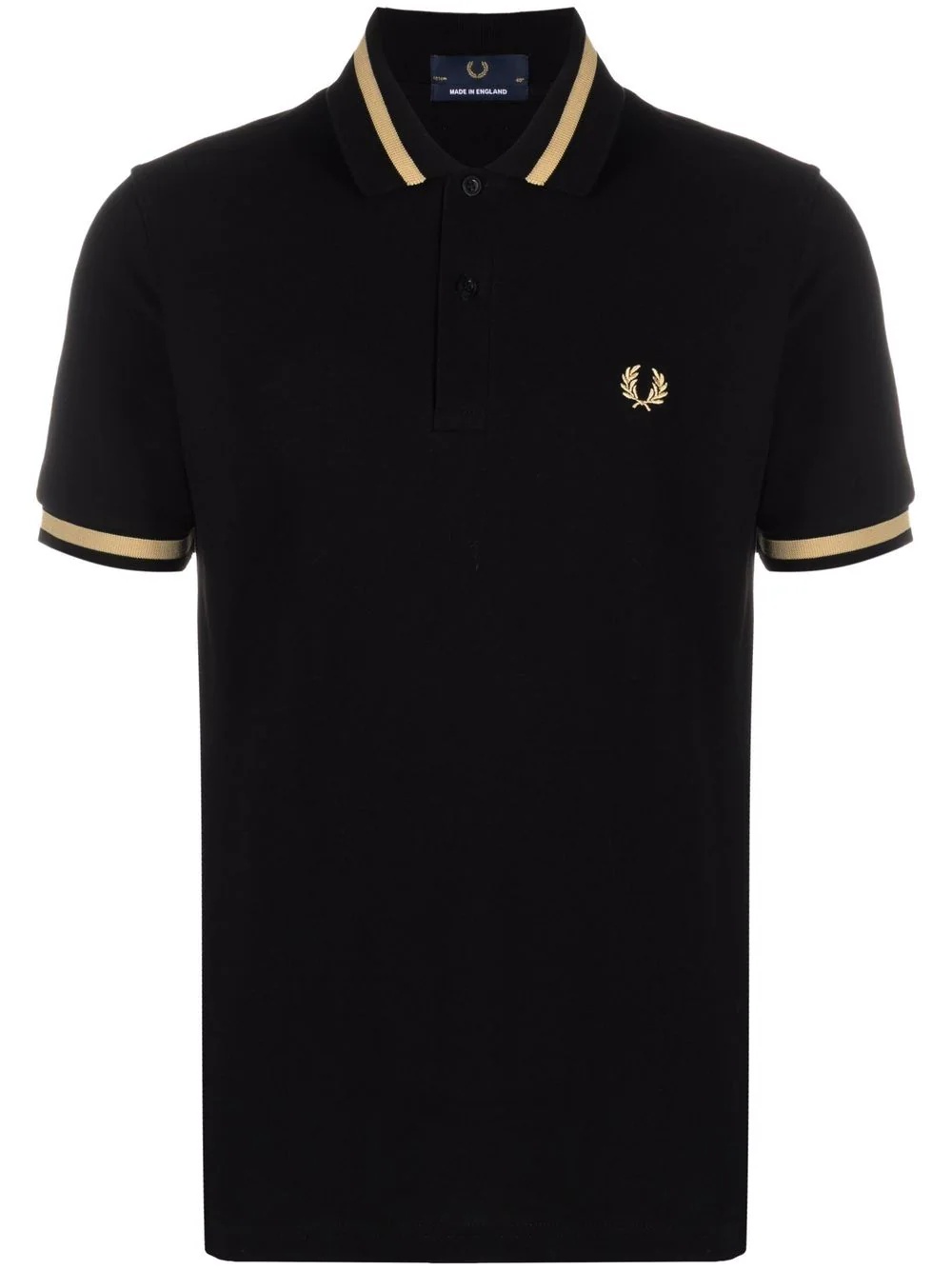 embroidered-logo cotton polo shirt - 1