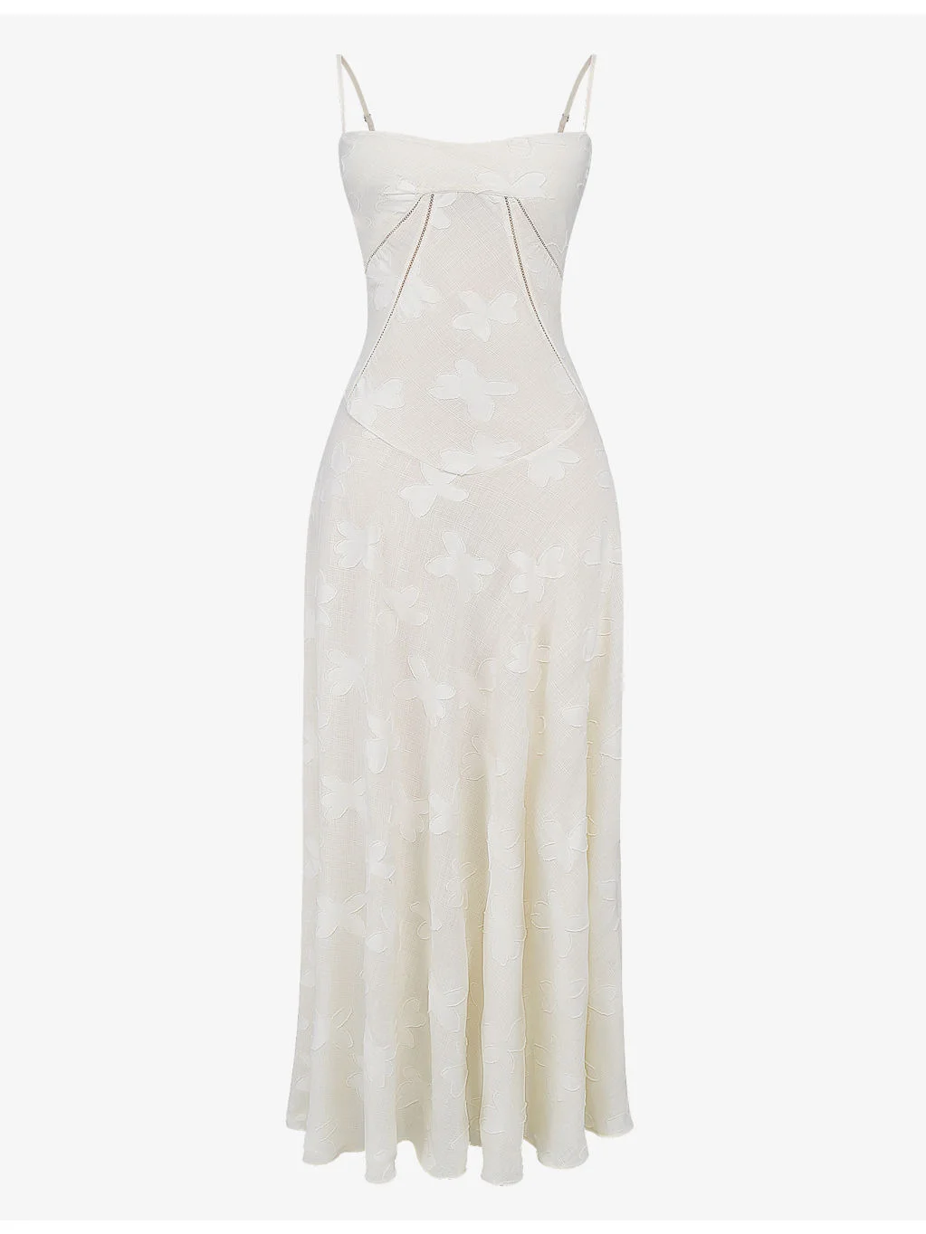 Seren lace-up lace maxi dress - 1