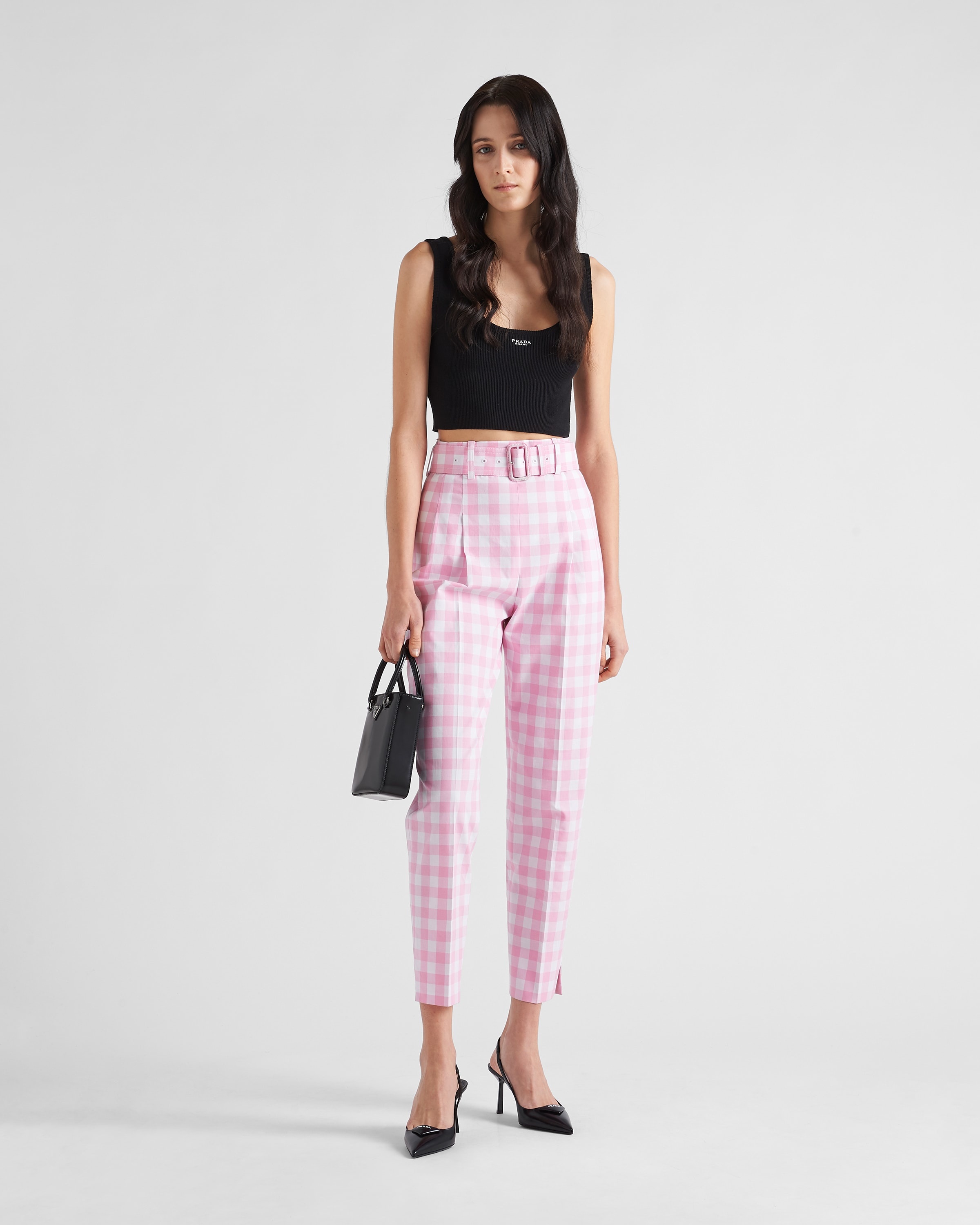 Gingham check pants - 2