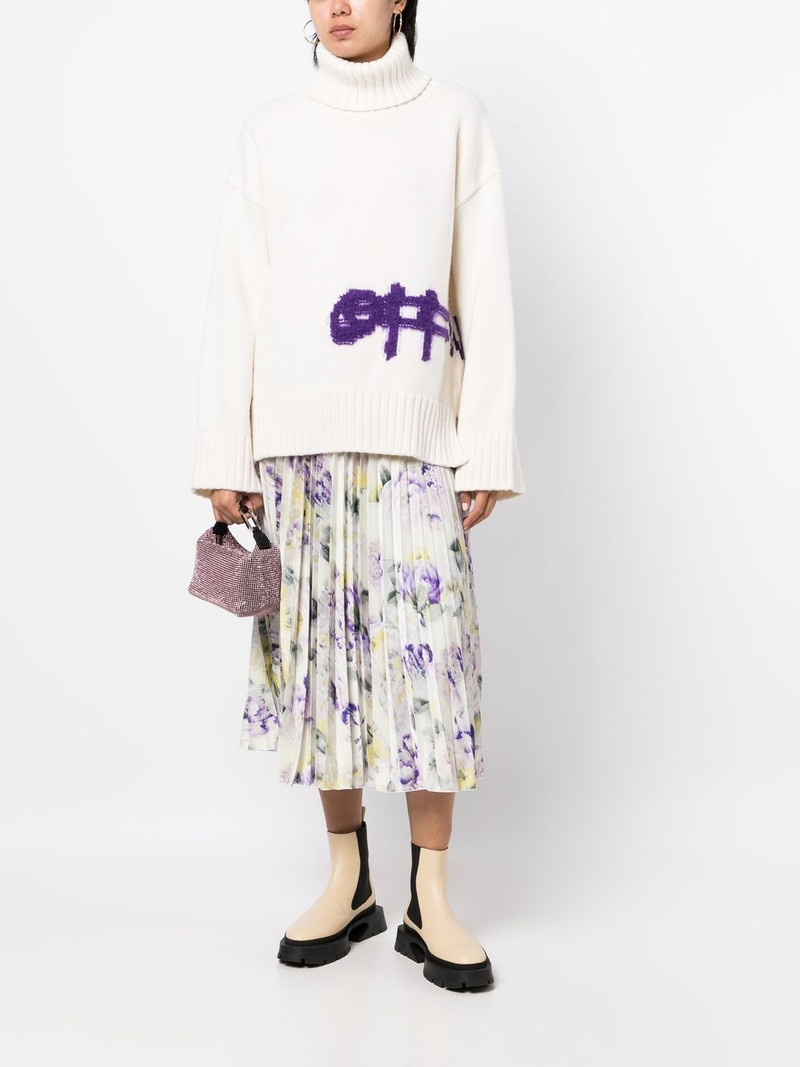 Off-White intasia-logo roll-neck jumper outlook