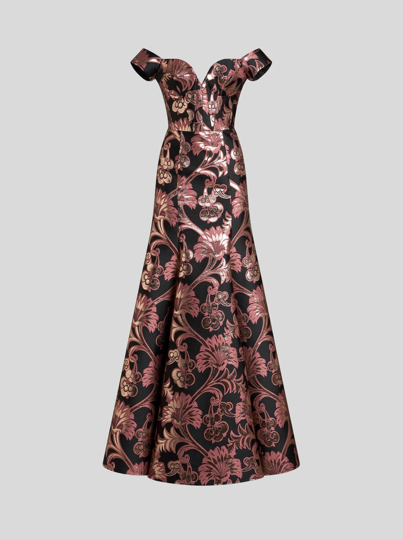 LONG JACQUARD 드레스 - 1