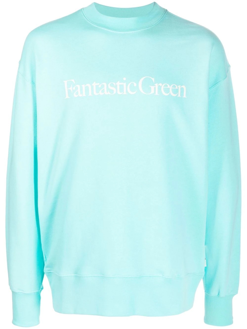 organic cotton text-print sweatshirt - 1