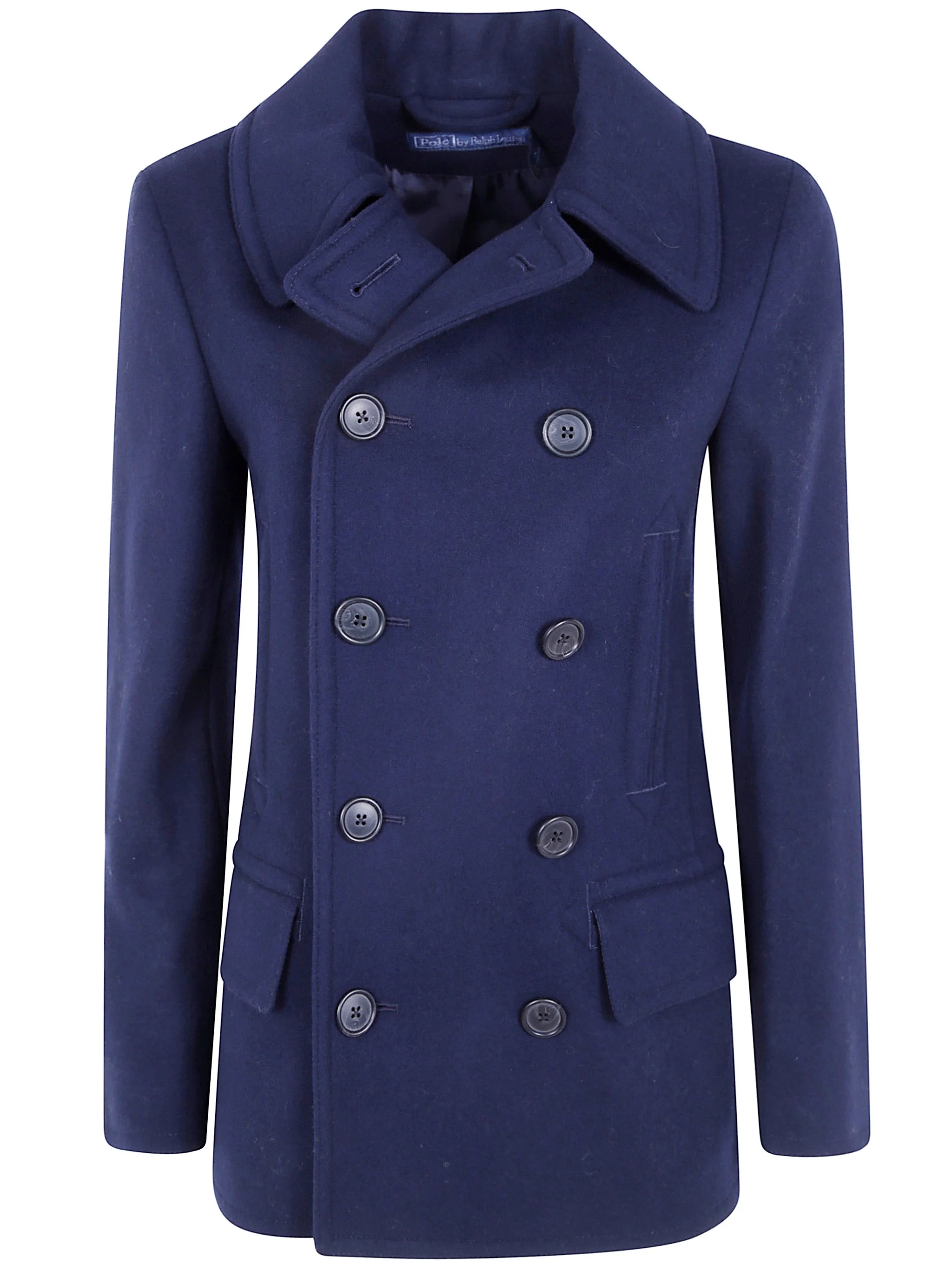 Coat Wool Blue "Woven Coat" - 1