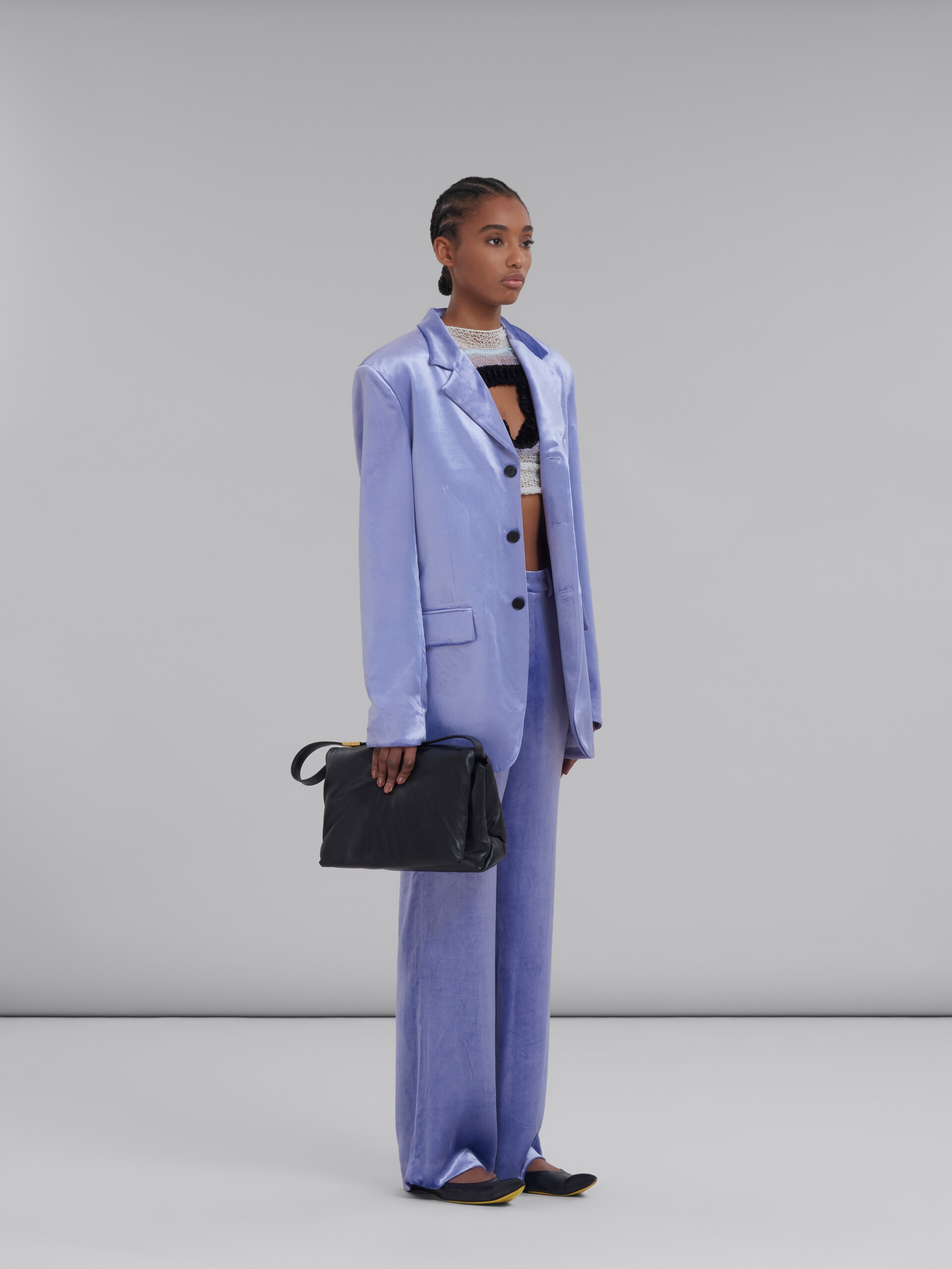 LILAC VELVET TROUSERS - 5