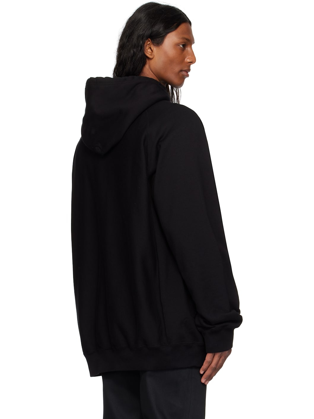 Black Oversized 'Plainsong' Hoodie - 3