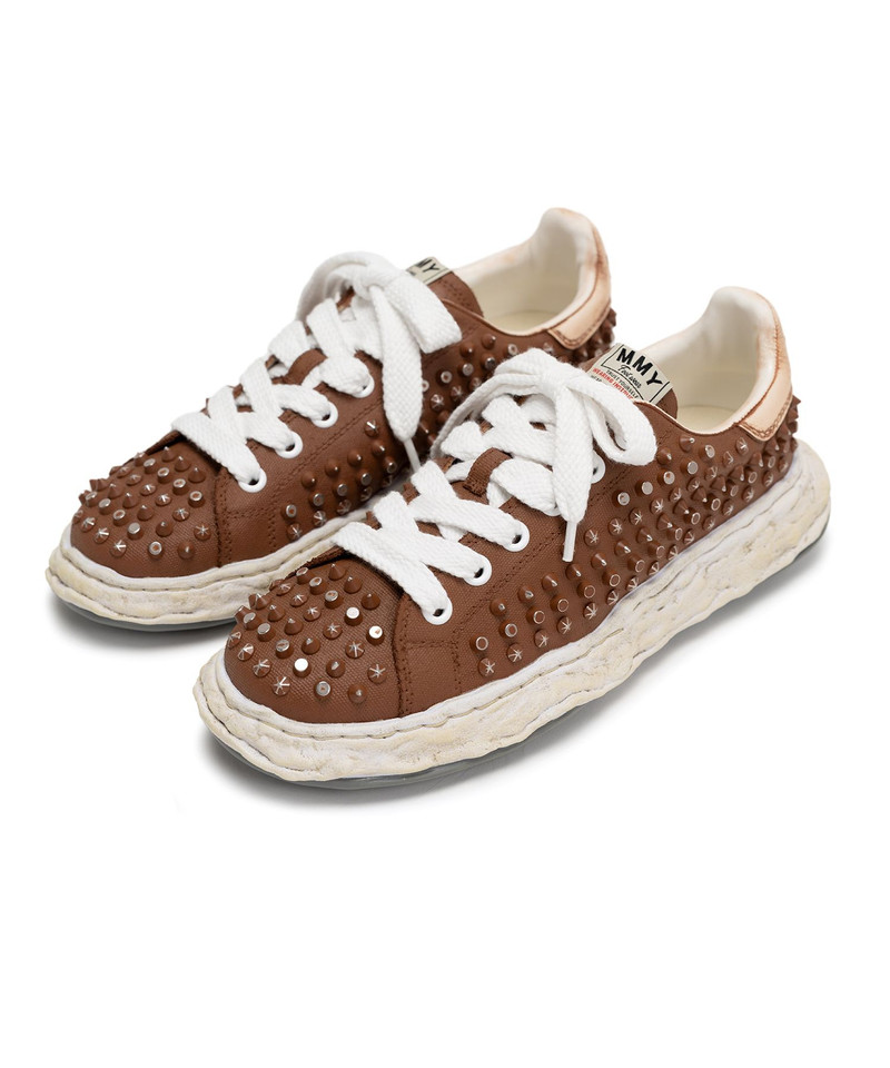 "CHARLES"OG Sole Studded Canvas Low-top Sneaker 20