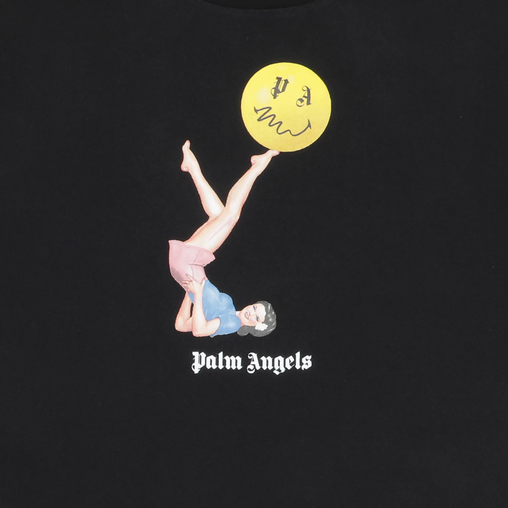 Palm Angels Juggler Pin Up Tee 'Black/Pink' - 3