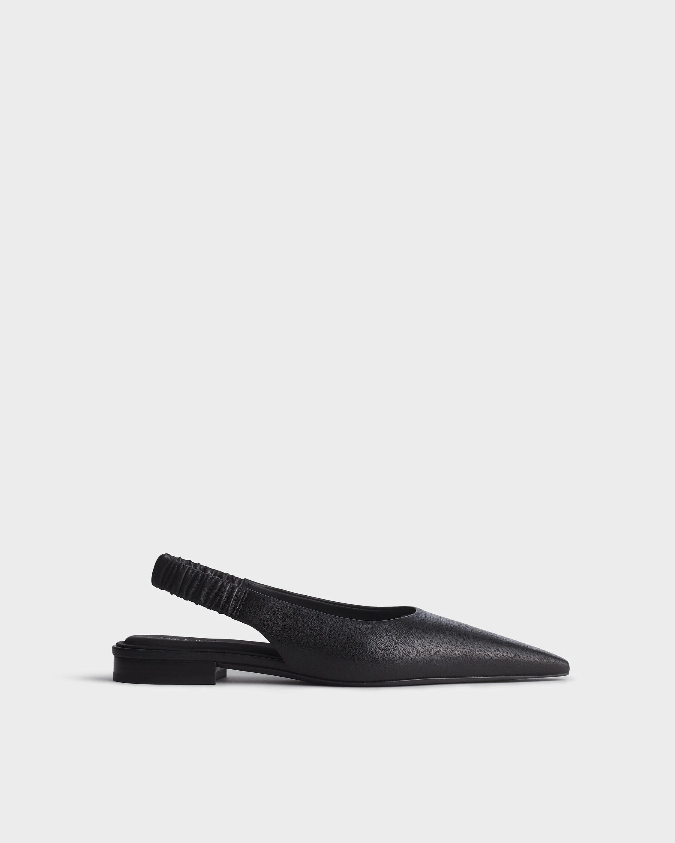 Mercer Leather Slingback Flats - 1