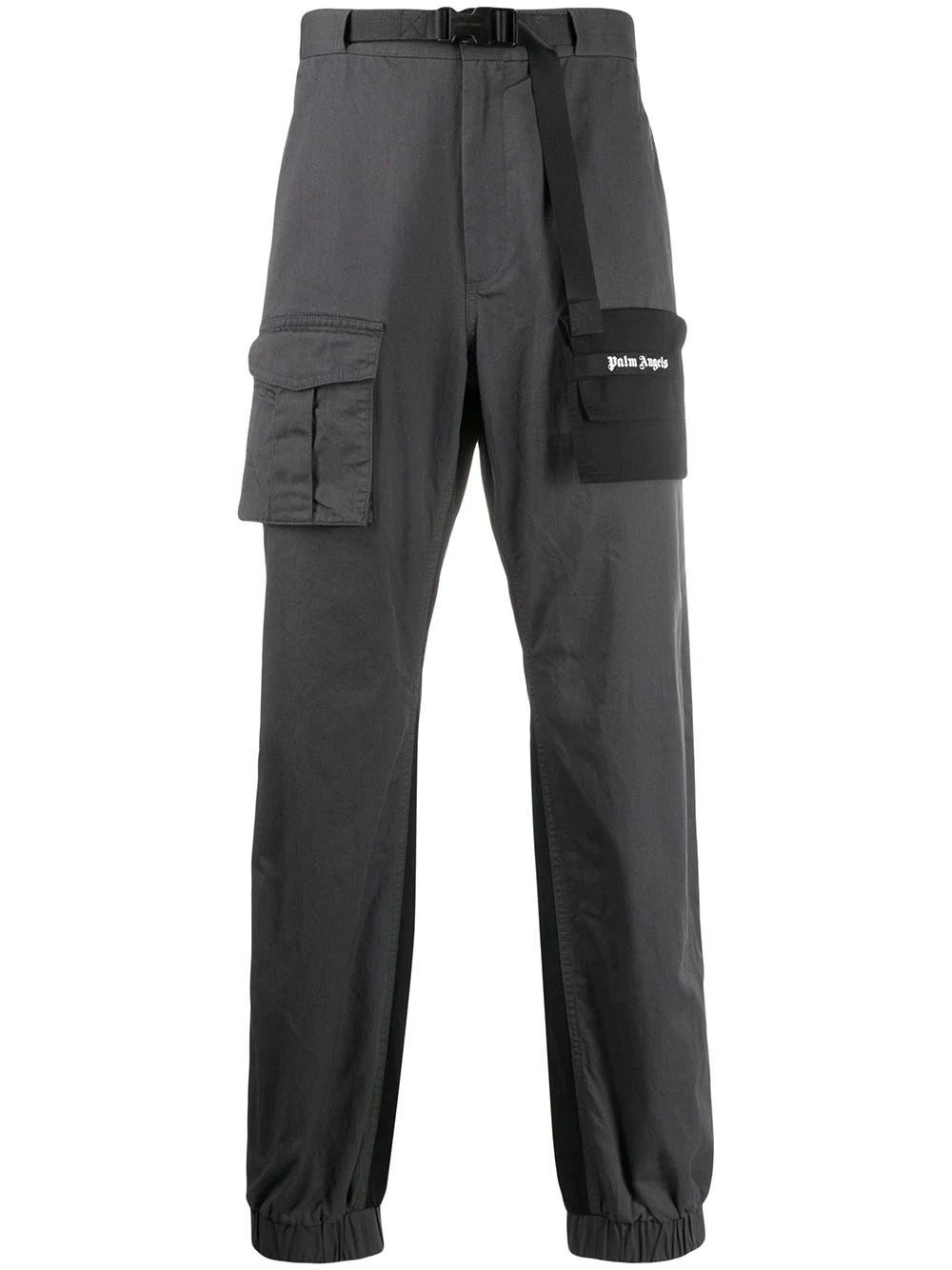 two-tone cargo trousers - 1