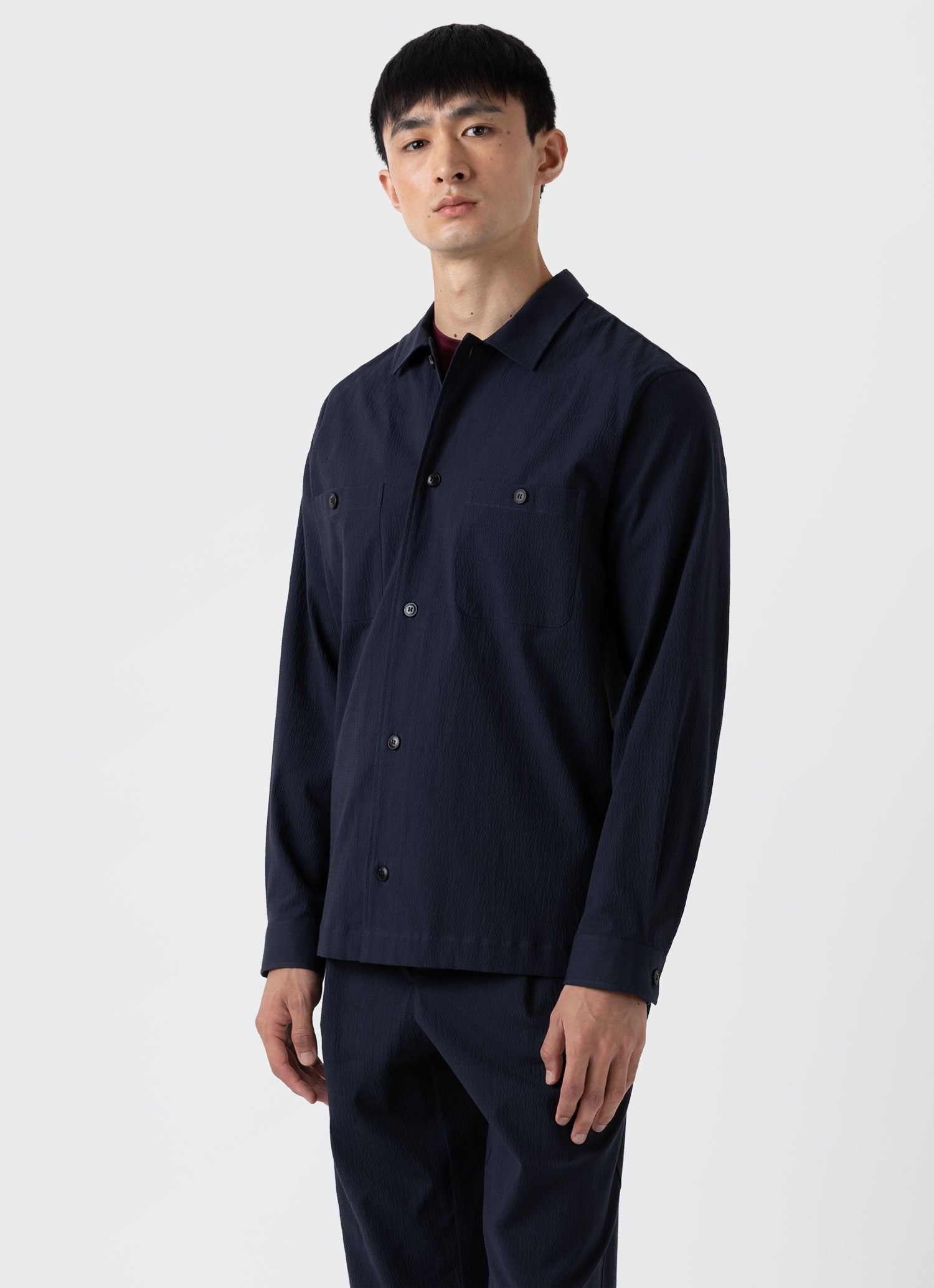Seersucker Overshirt - 2