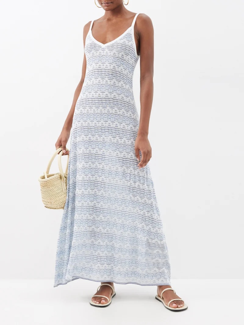 Palais open-knit maxi dress - 1