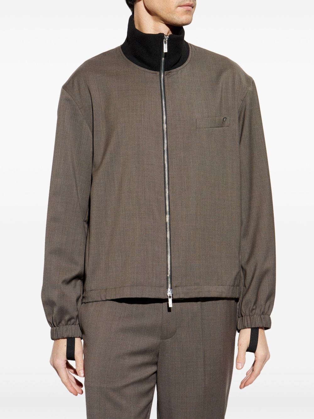 wool bomber jacket - 2